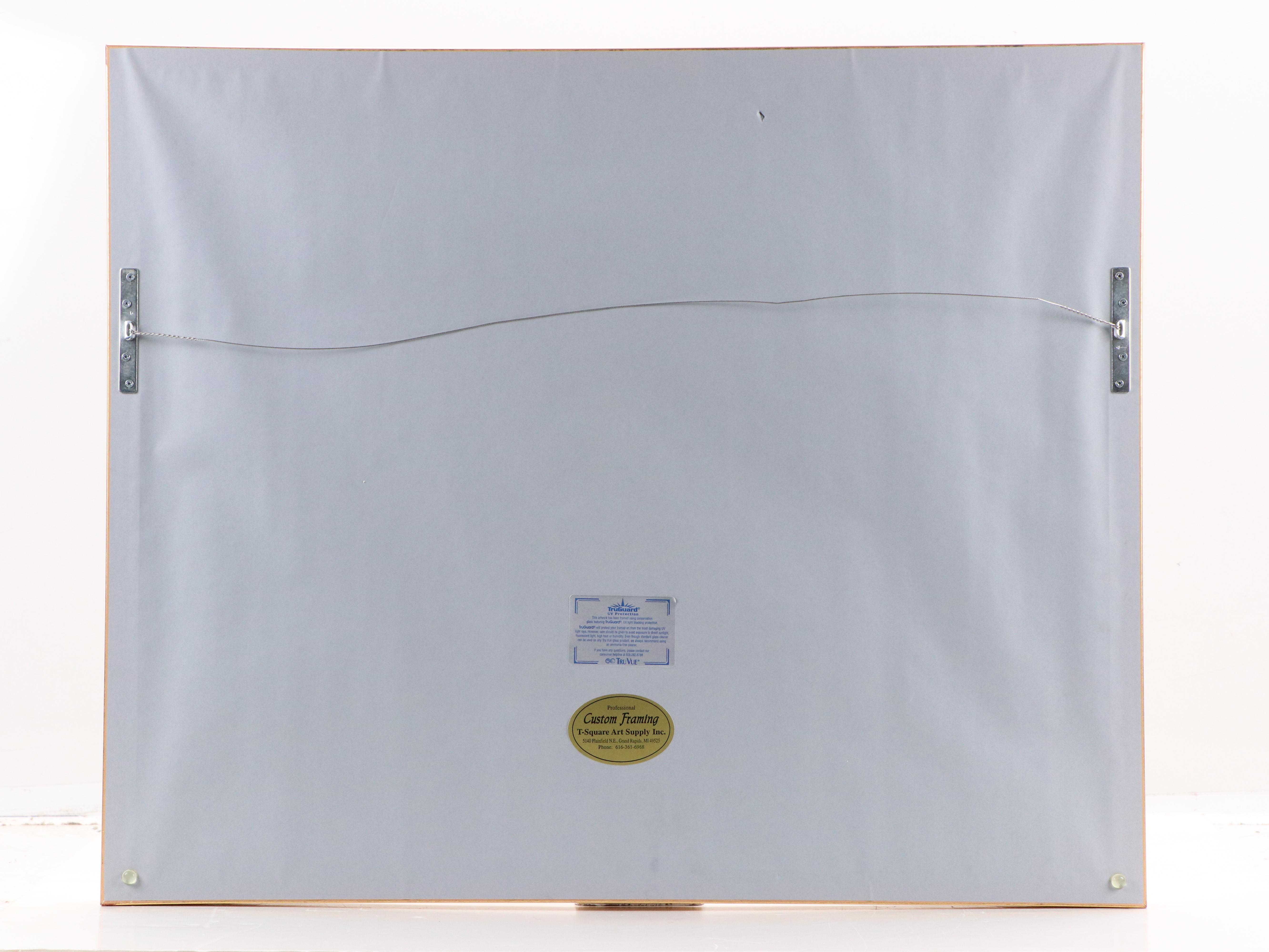 Titanic Survivor Signed Ken Marschall Offset Lithograph "Au Revoir to the..."