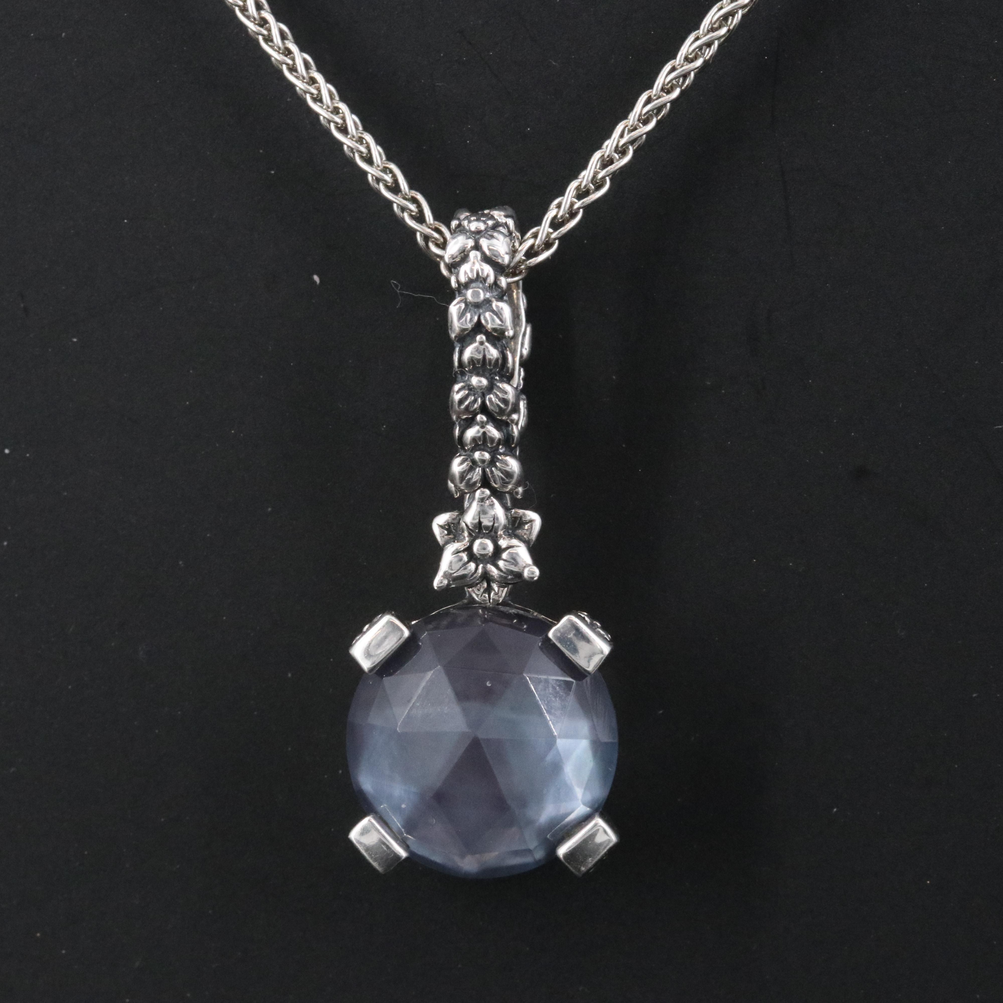 Stephen Dweck "Garden of Stephen" Quartz, Mother-of-Pearl & Hematite Necklace