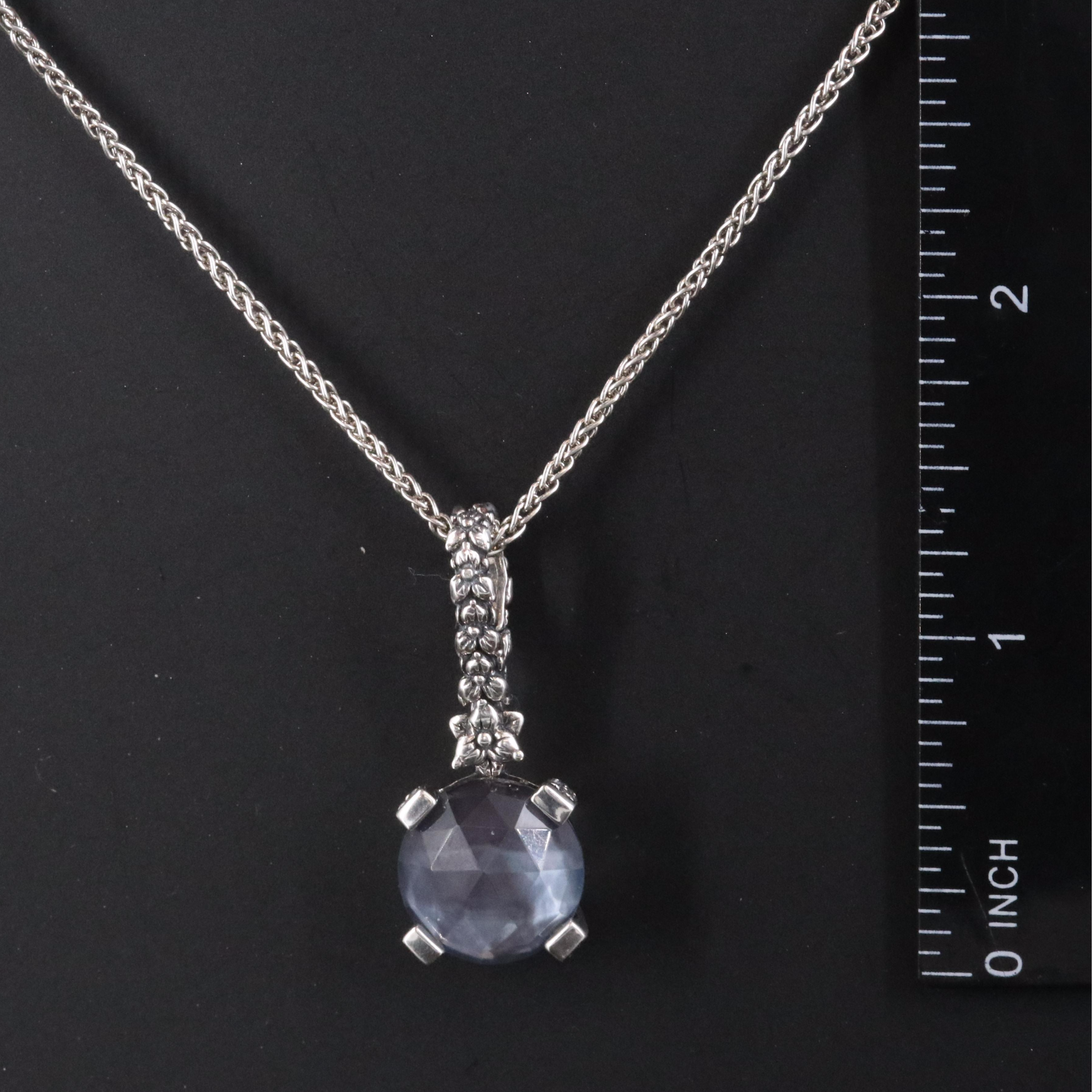 Stephen Dweck "Garden of Stephen" Quartz, Mother-of-Pearl & Hematite Necklace