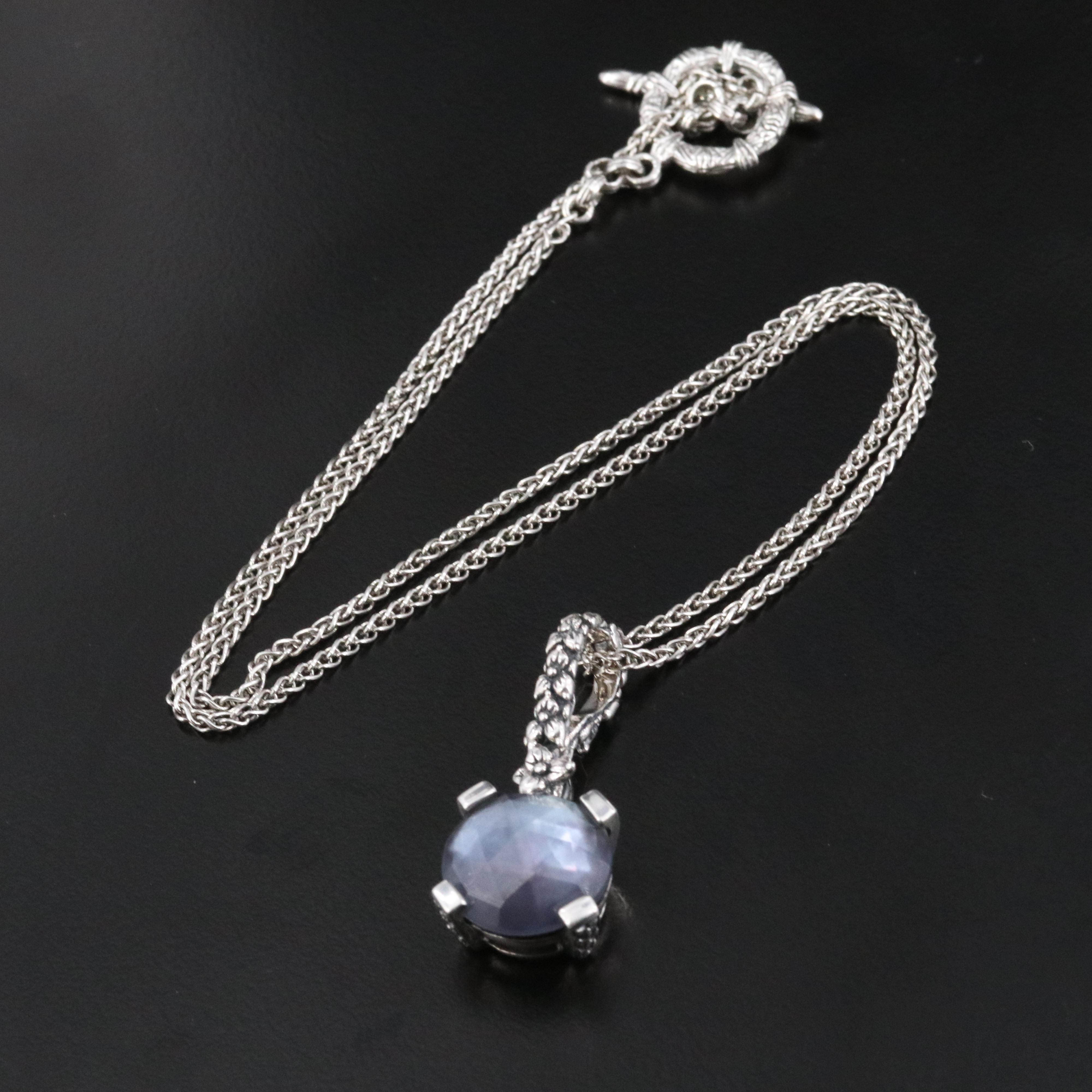 Stephen Dweck "Garden of Stephen" Quartz, Mother-of-Pearl & Hematite Necklace