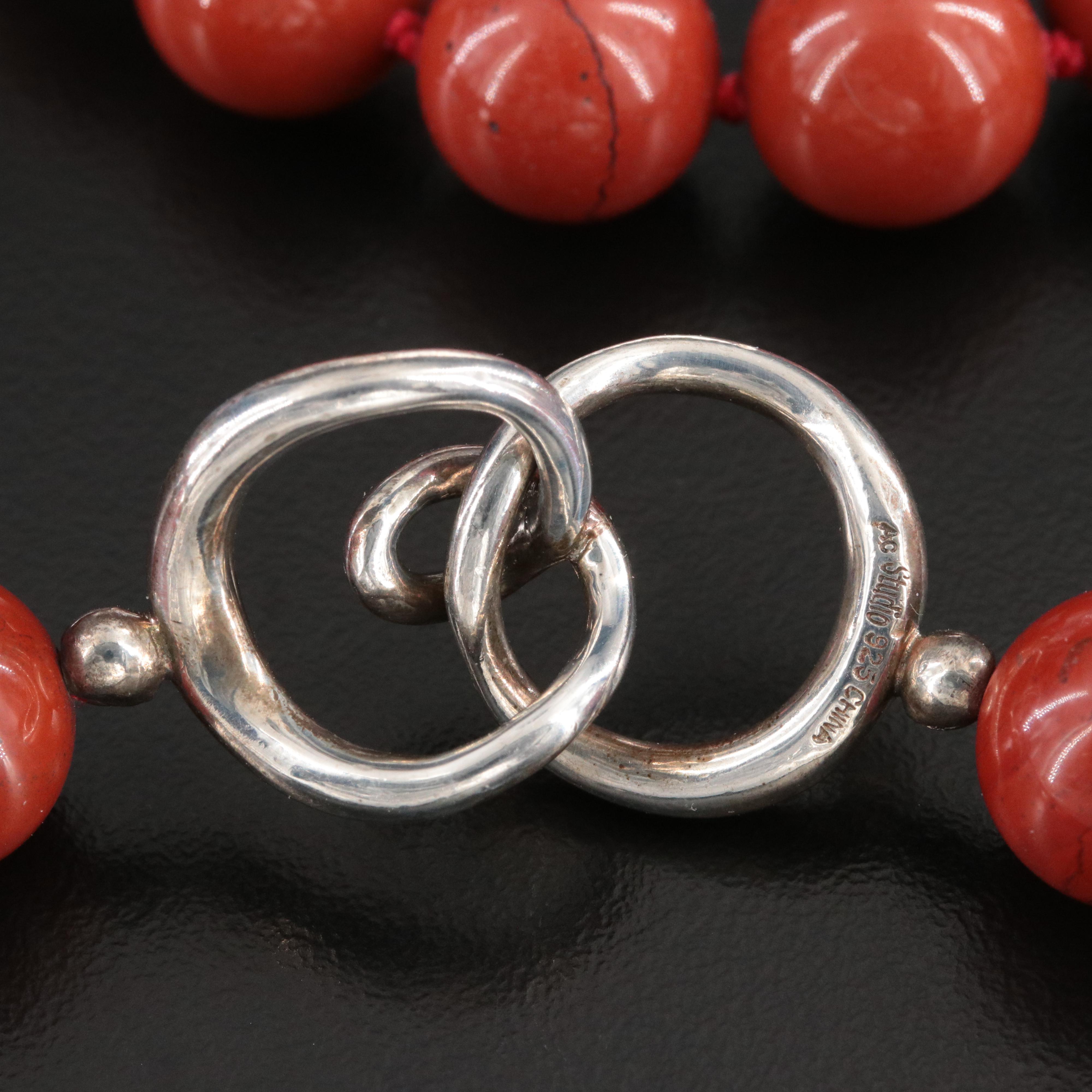 AC Studio Sterling Jasper Necklace