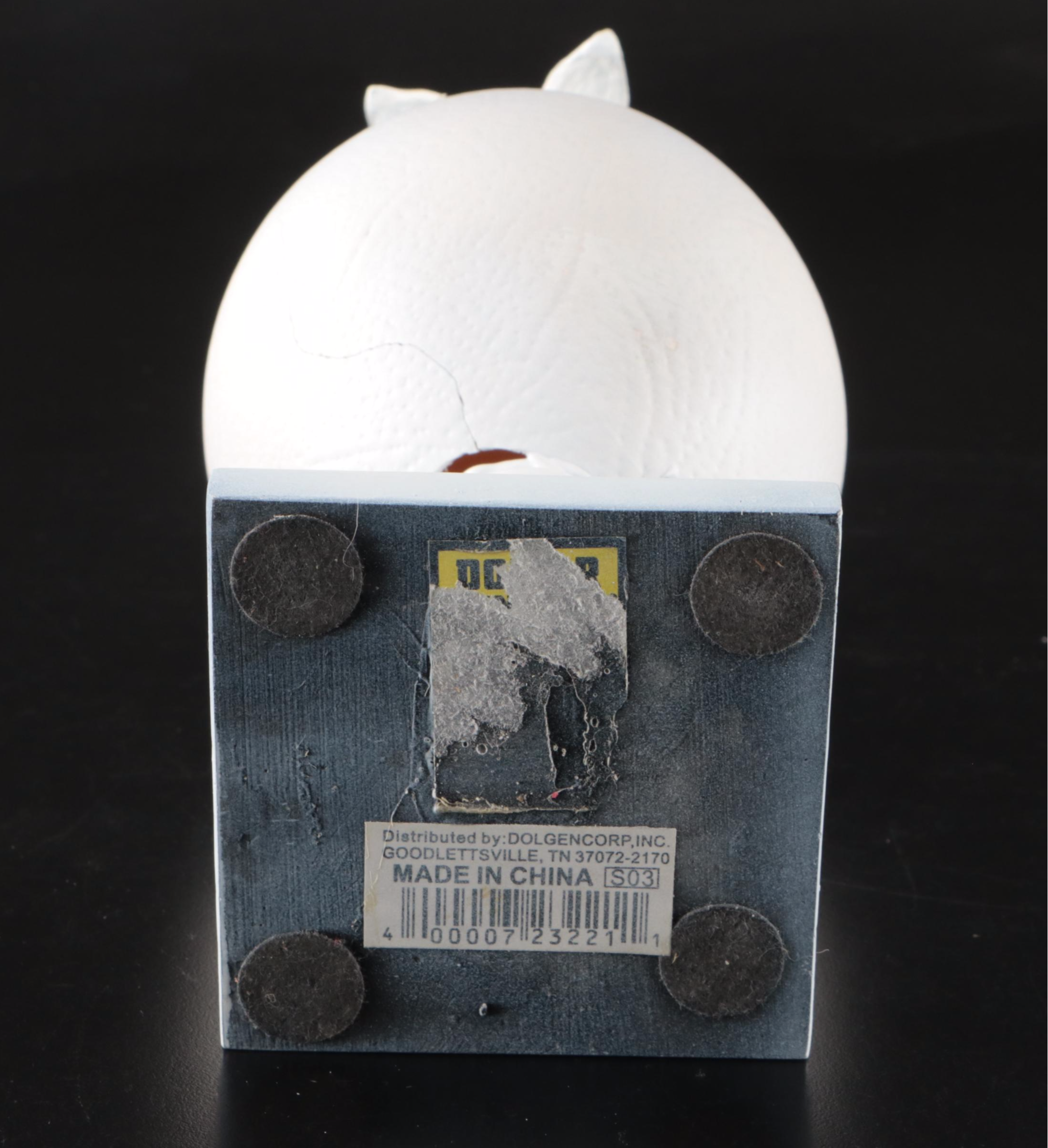 Spanish and Other Ceramic Ostrich Egg Sculptural Décor