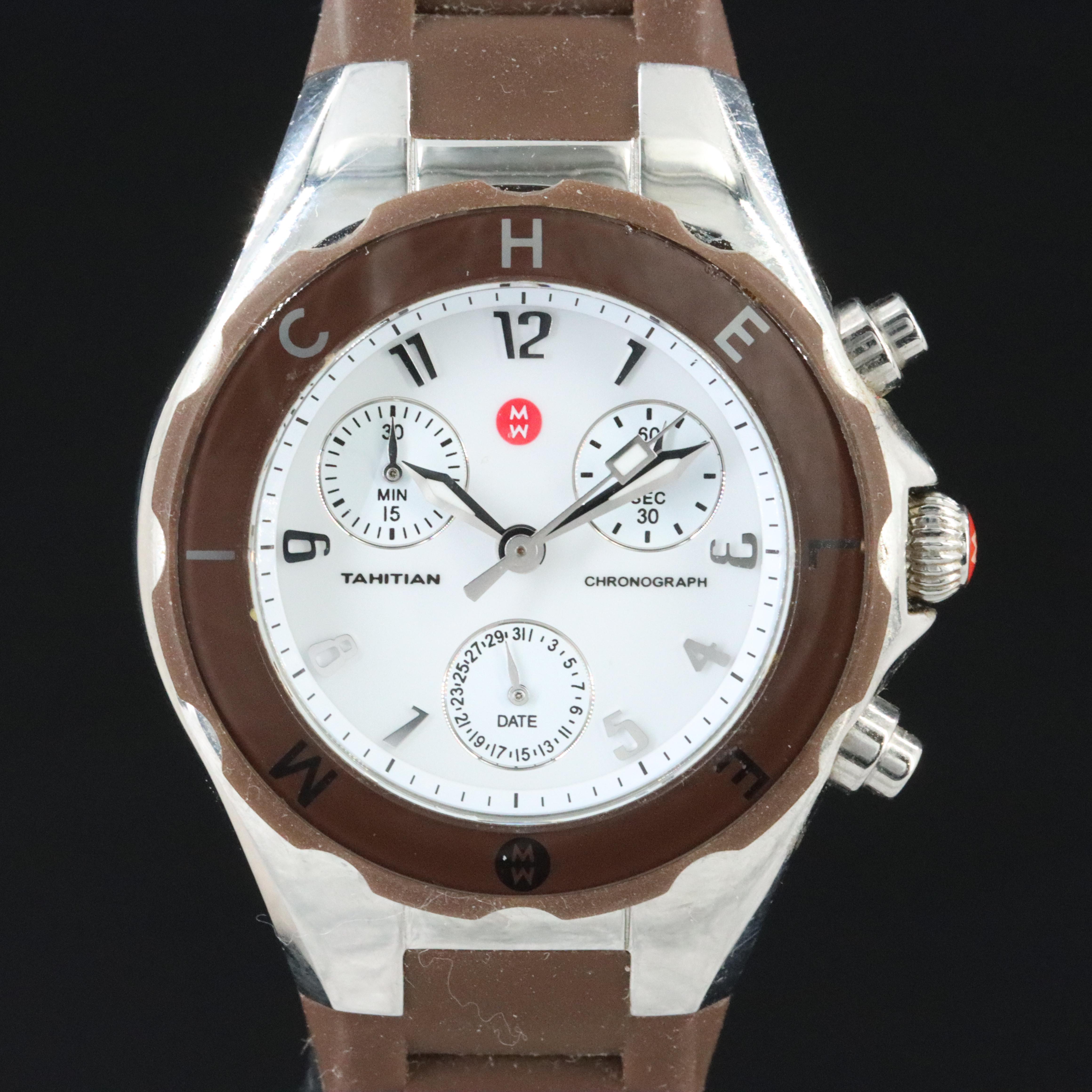 Michele Tahitian Jelly Bean Chronograph Quartz Watch