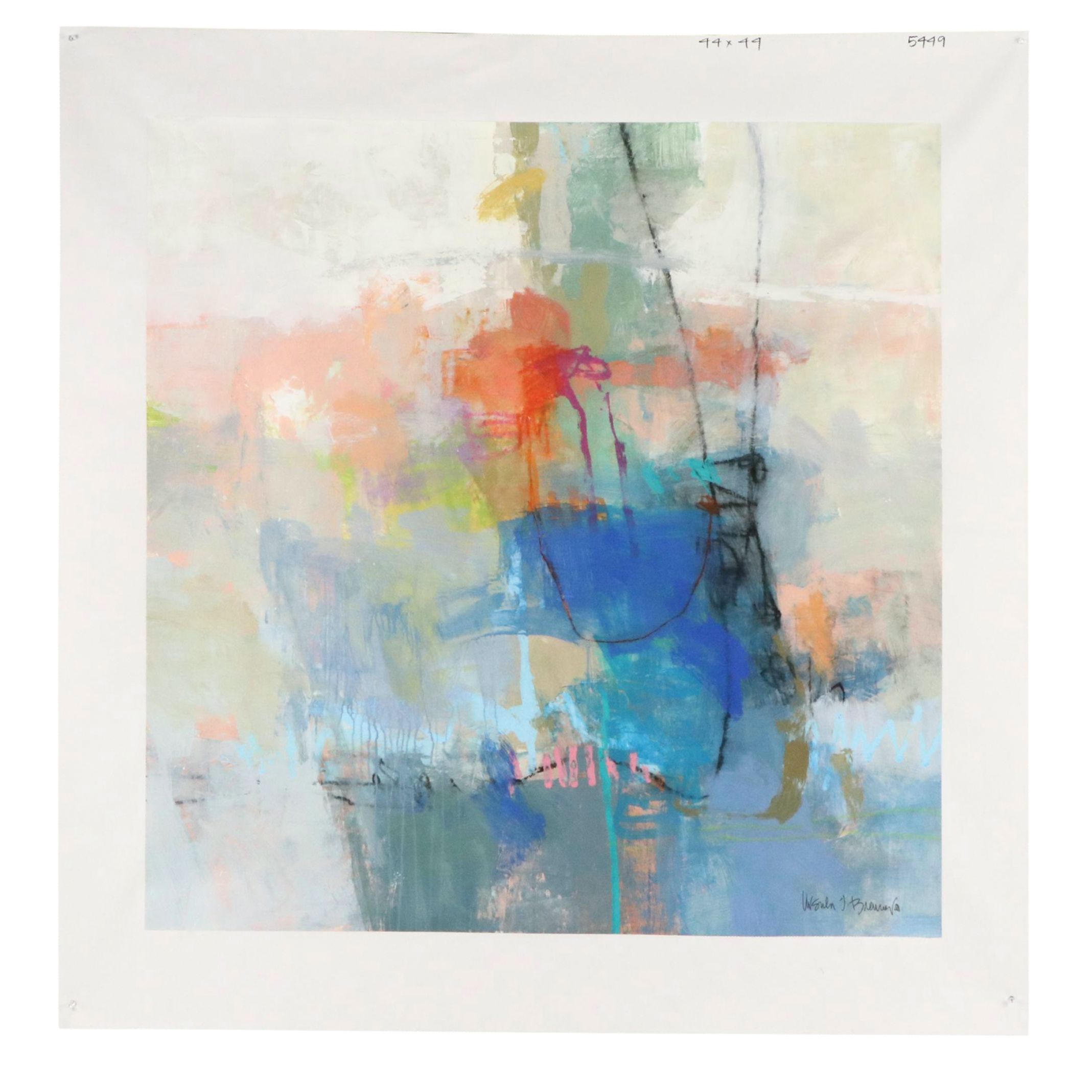 Ursula Brenner Abstract Mixed Media Painting