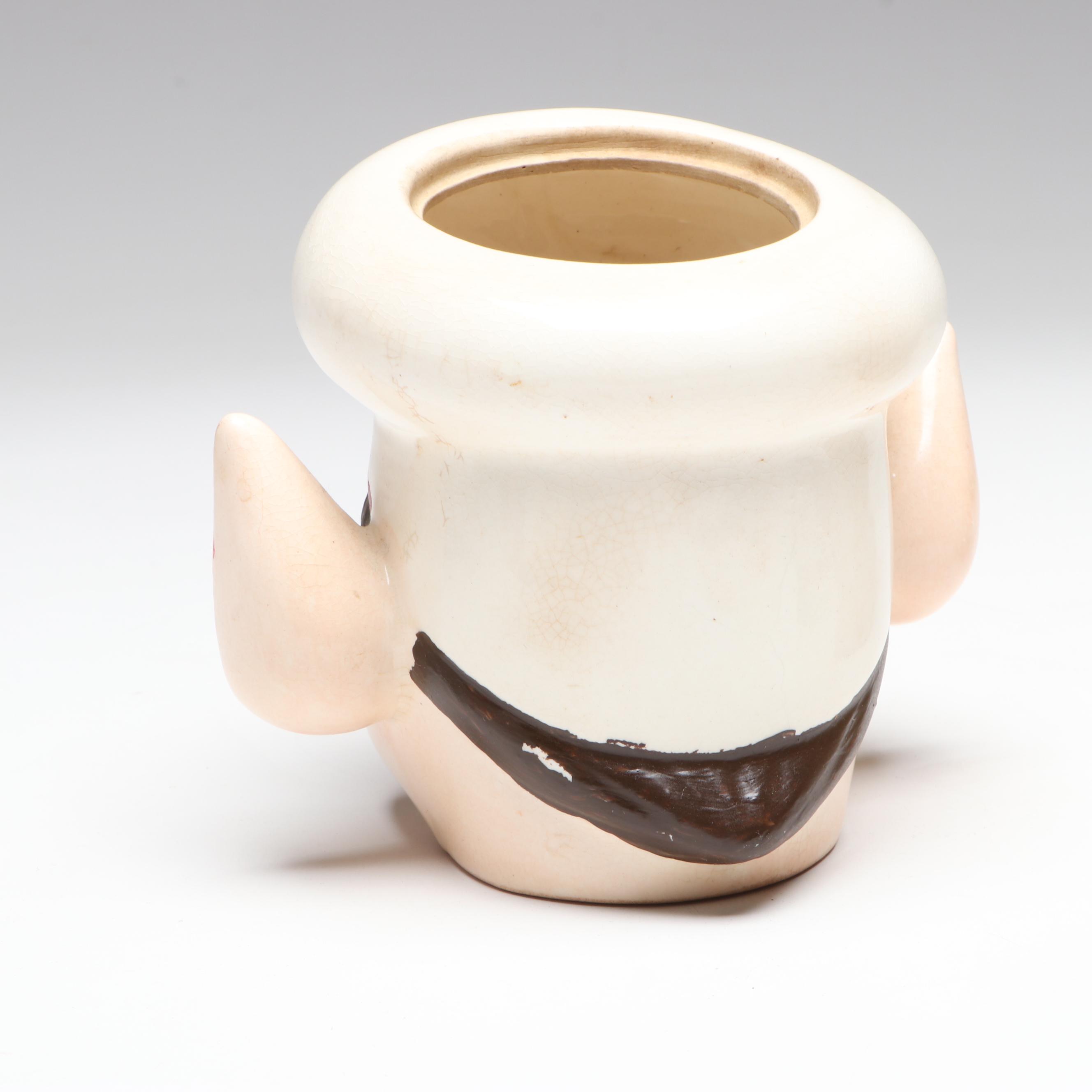 Japanese Ceramic Chefs and Enesco Elf Jars, Mid-20th Century