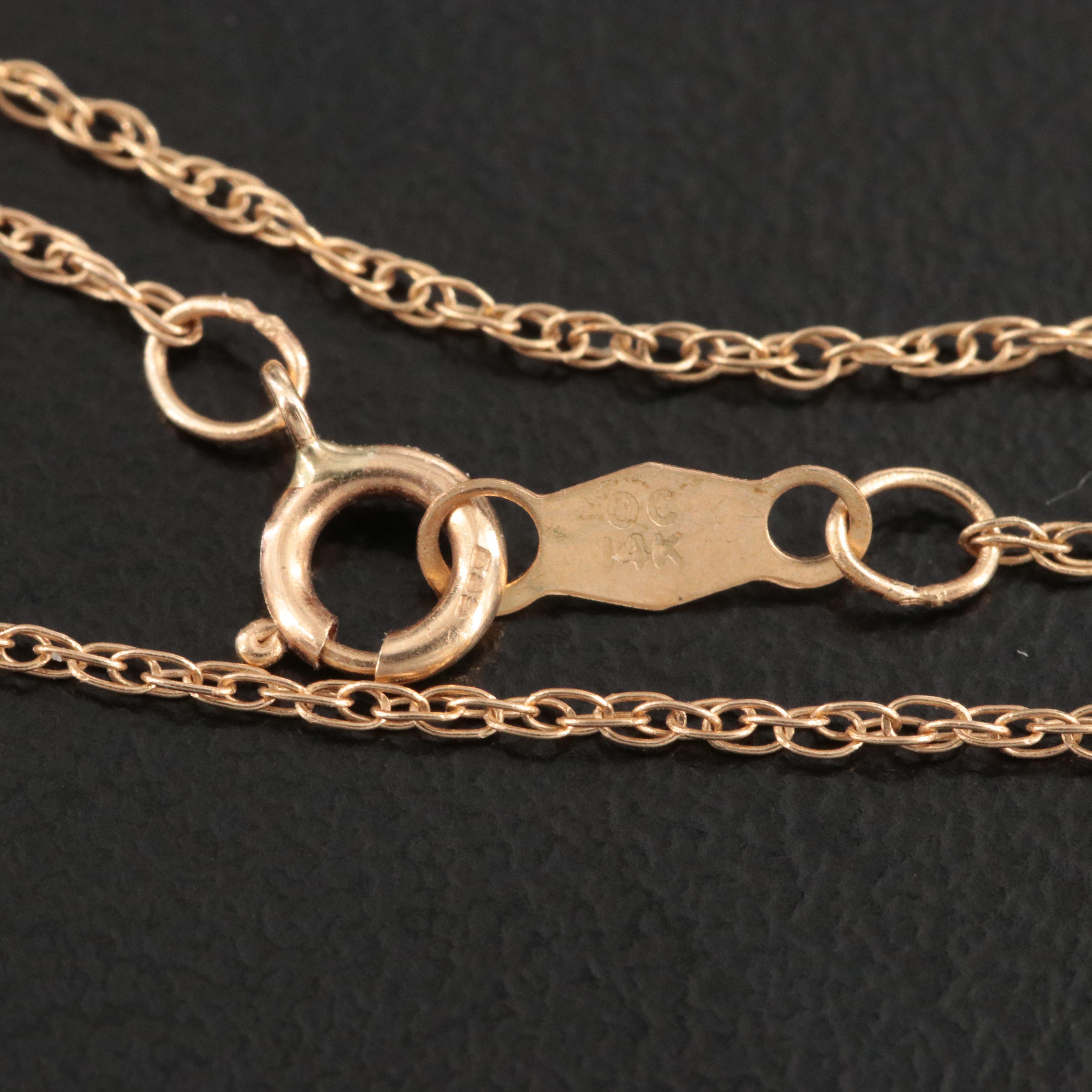 14K Cross Necklace