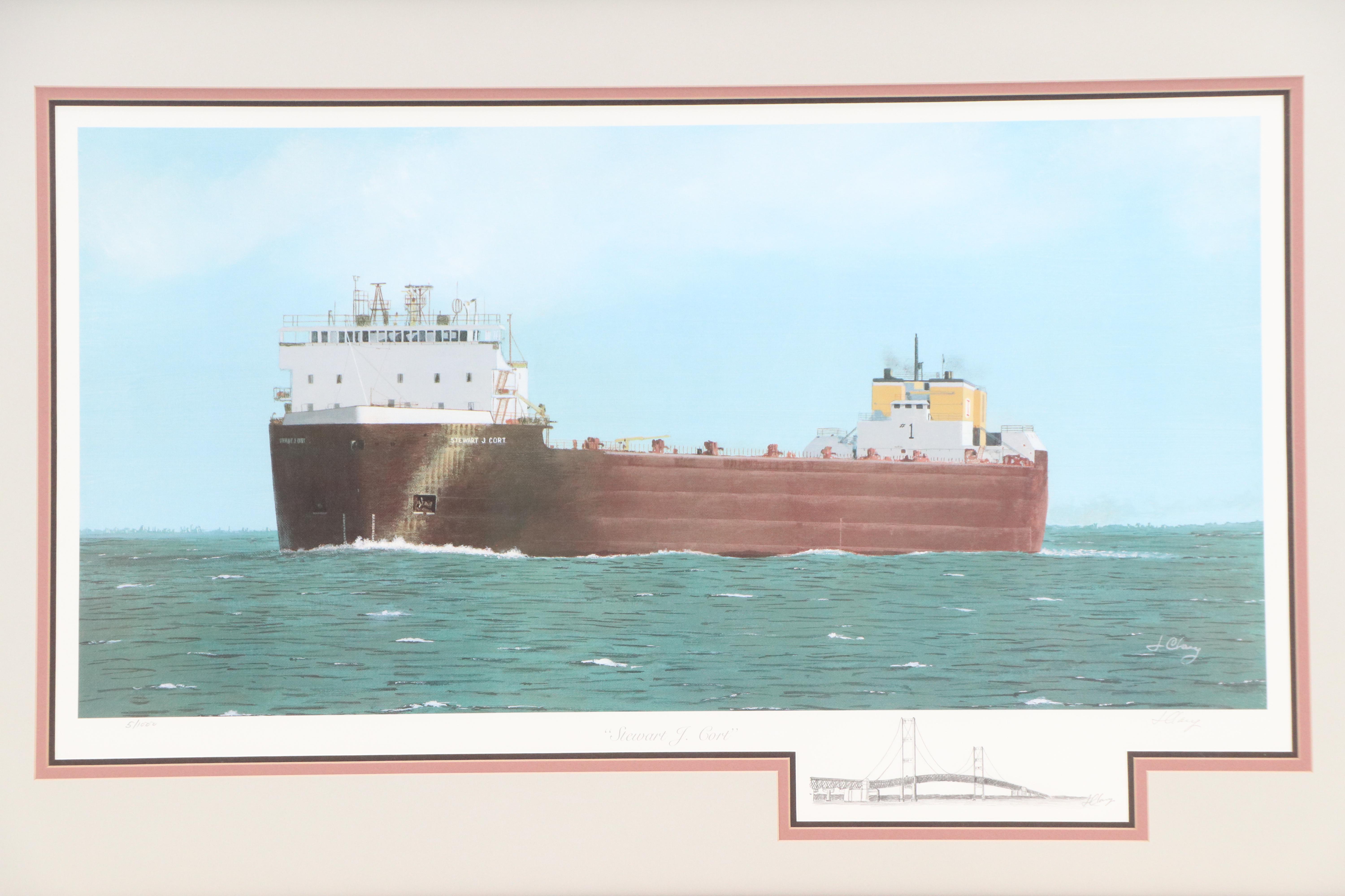 James Clary Offset Lithograph With Graphite Remarque "Stewart J. Cort"