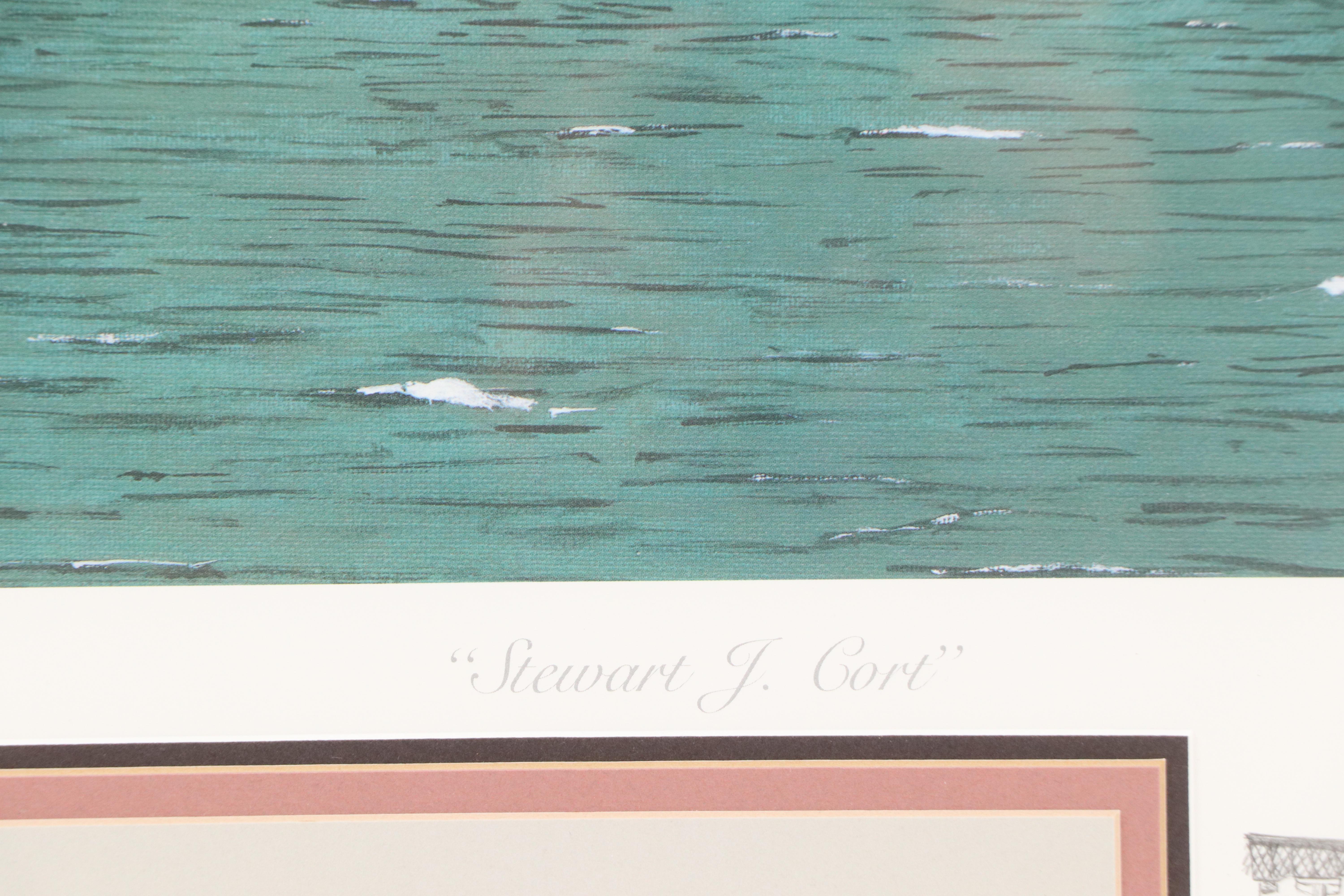 James Clary Offset Lithograph With Graphite Remarque "Stewart J. Cort"