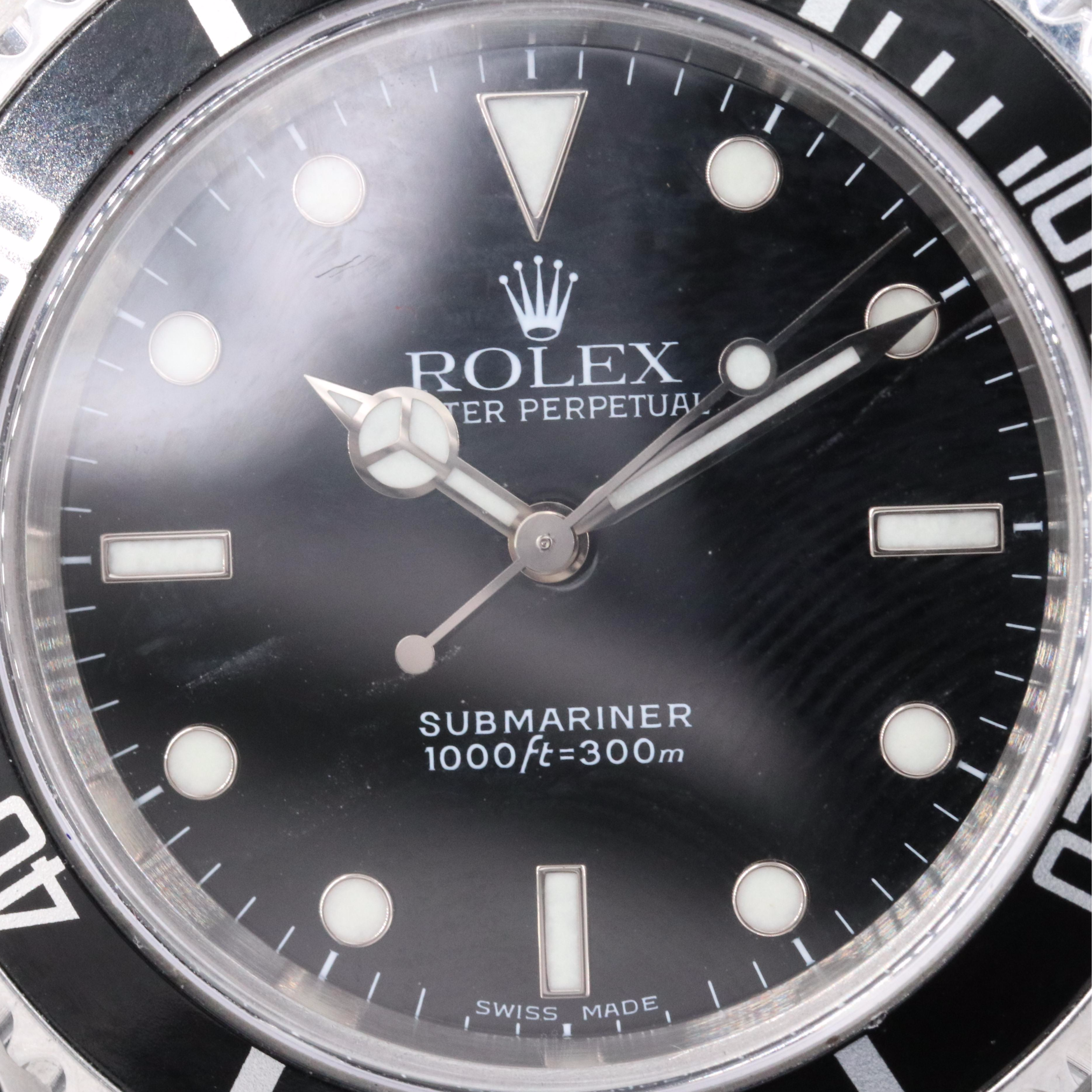 1999 Rolex Submariner No Date Watch