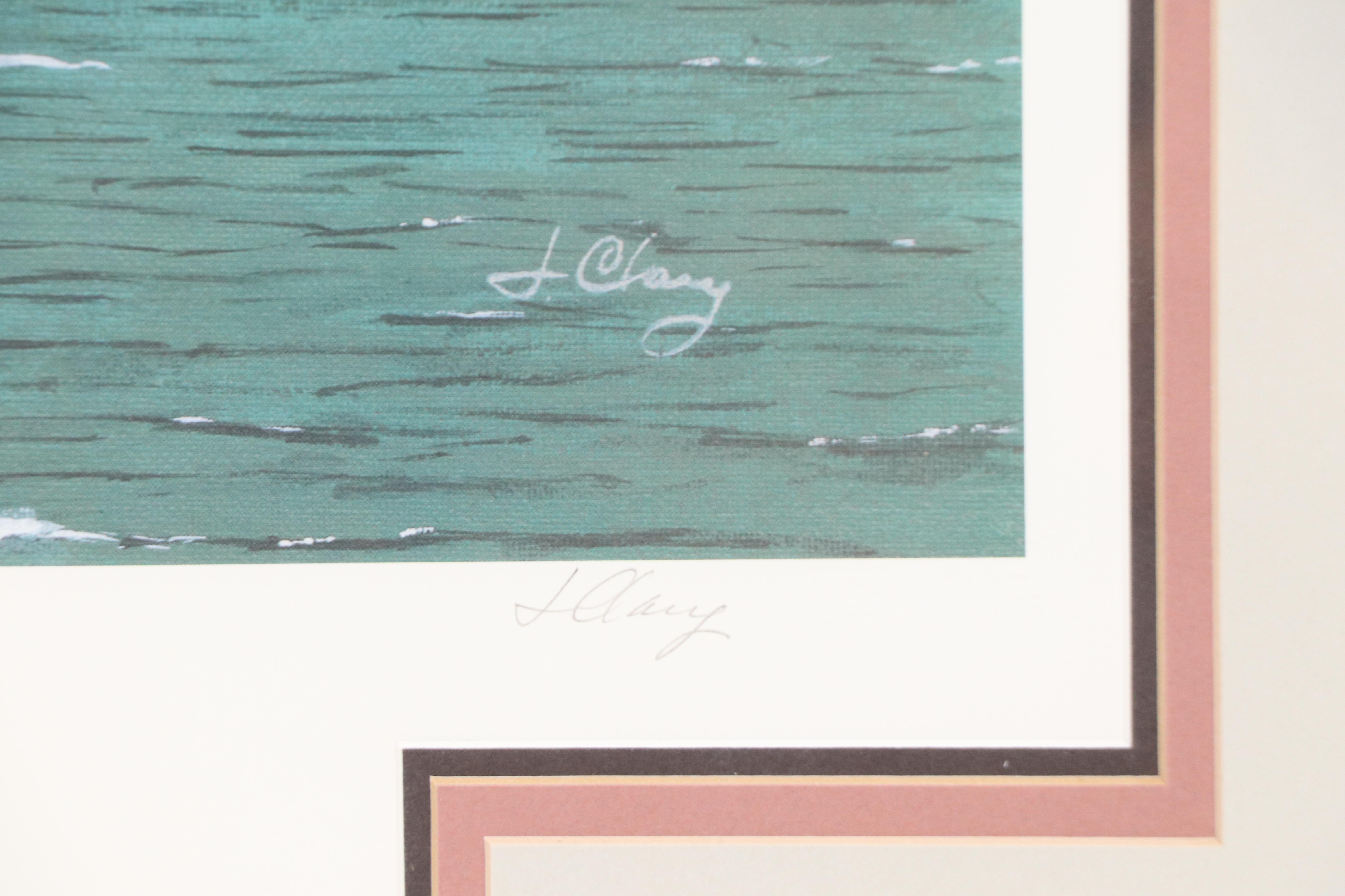 James Clary Offset Lithograph With Graphite Remarque "Stewart J. Cort"