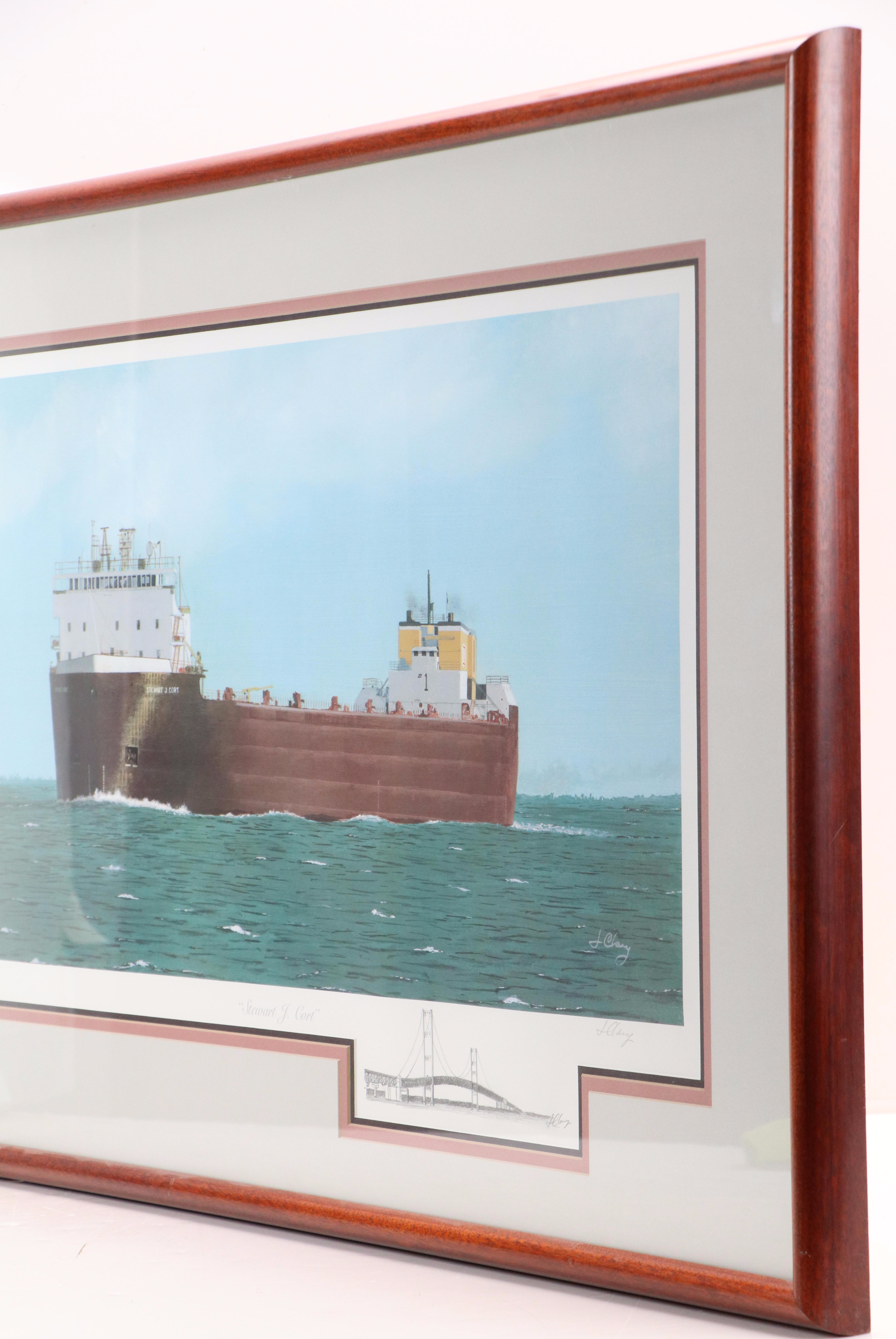 James Clary Offset Lithograph With Graphite Remarque "Stewart J. Cort"