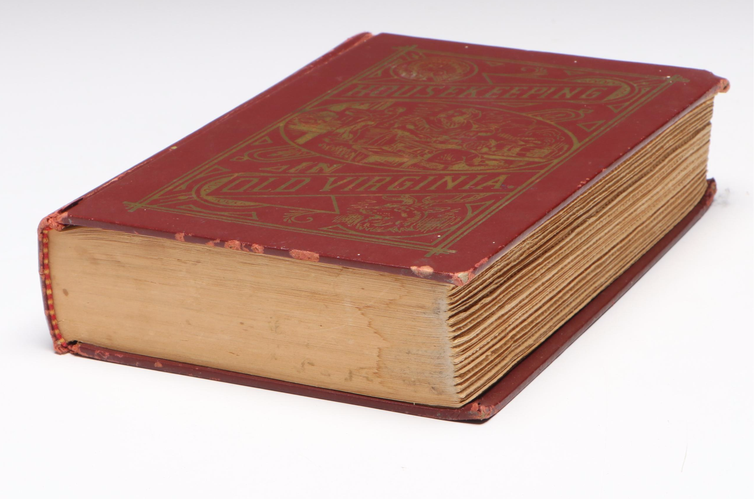 Facsimile Edition "Housekeeping in Old Virginia" by Marion Cabell Tyree, 1965