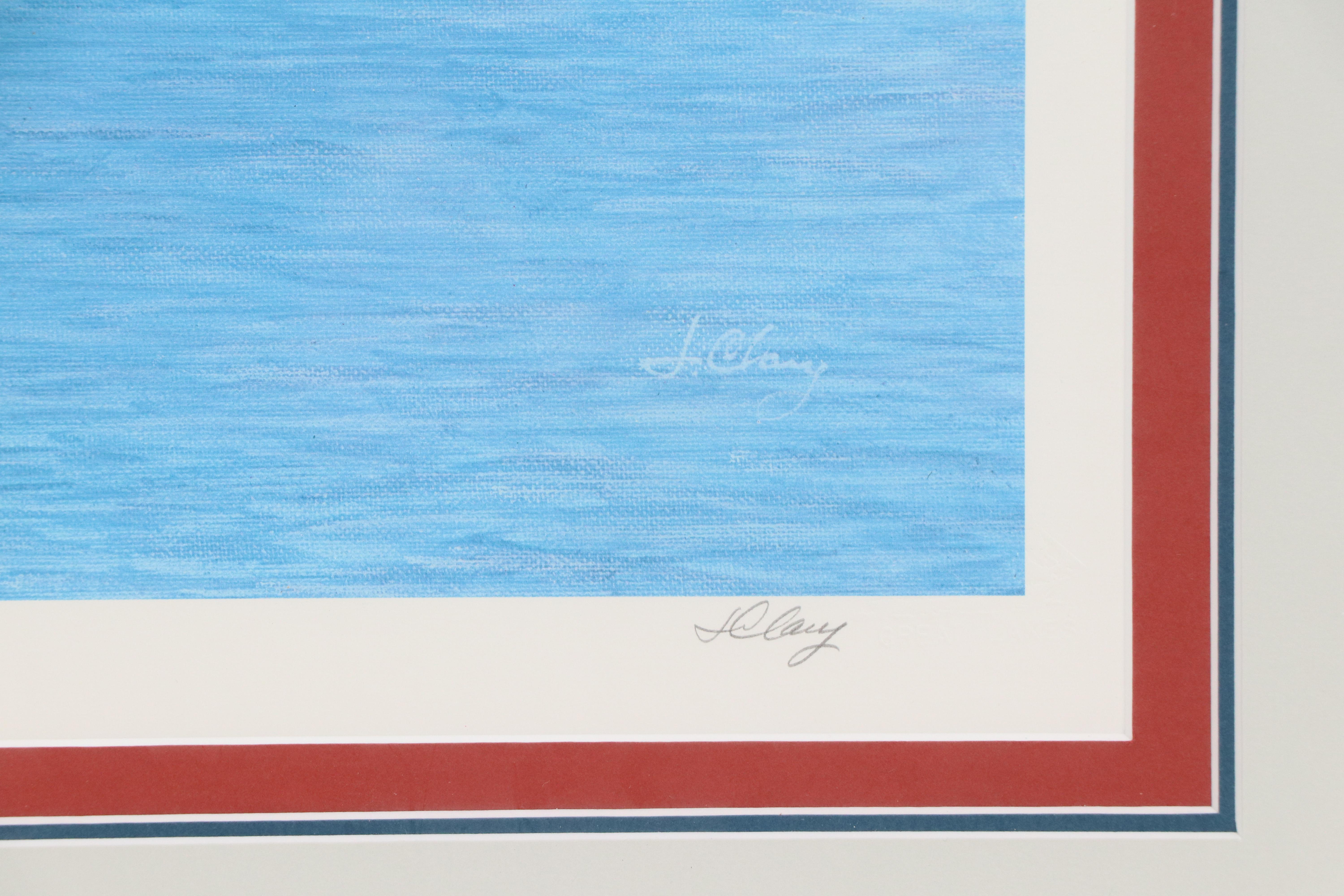 James Clary Offset Lithograph "S.S. South American," 1976