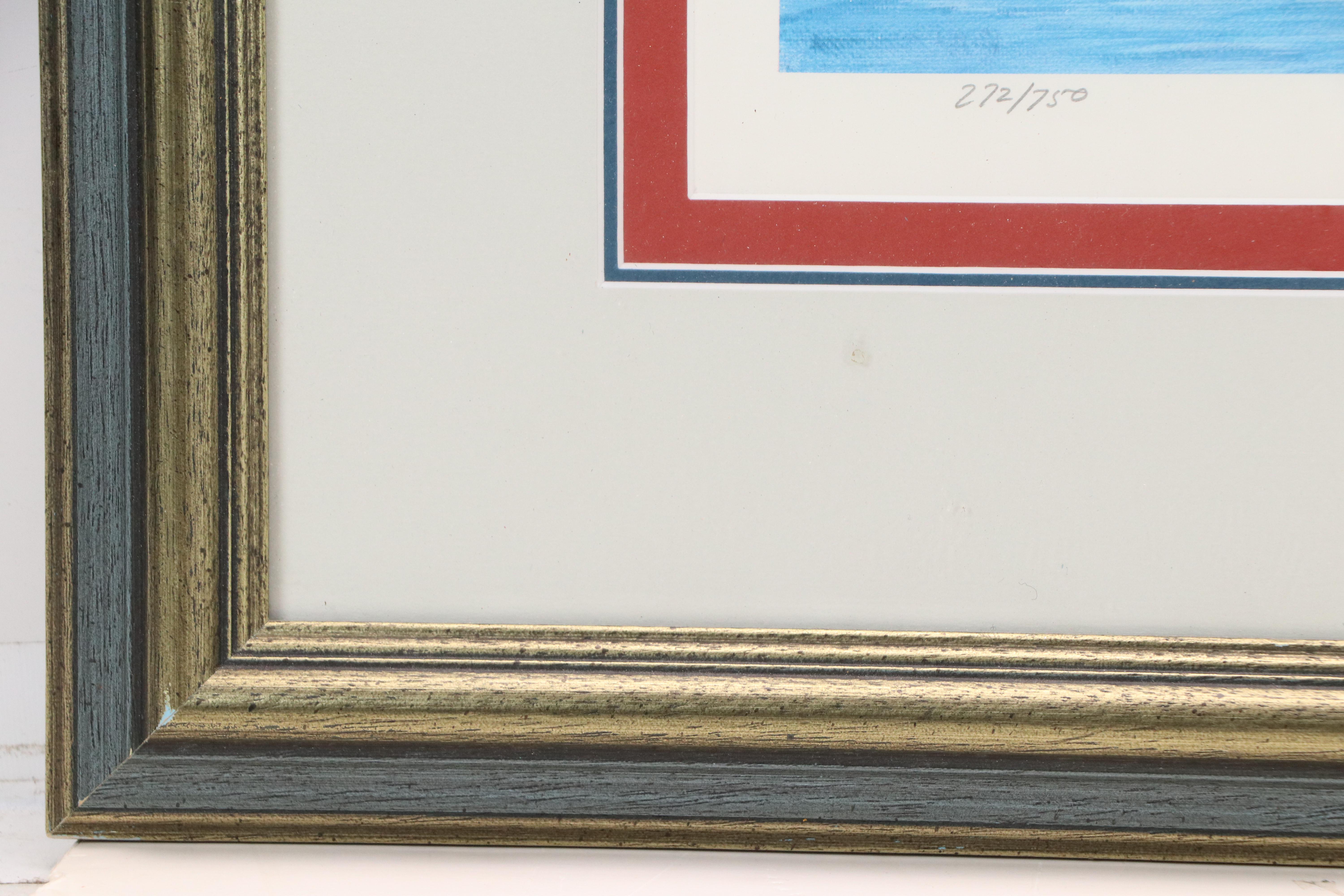 James Clary Offset Lithograph "S.S. South American," 1976