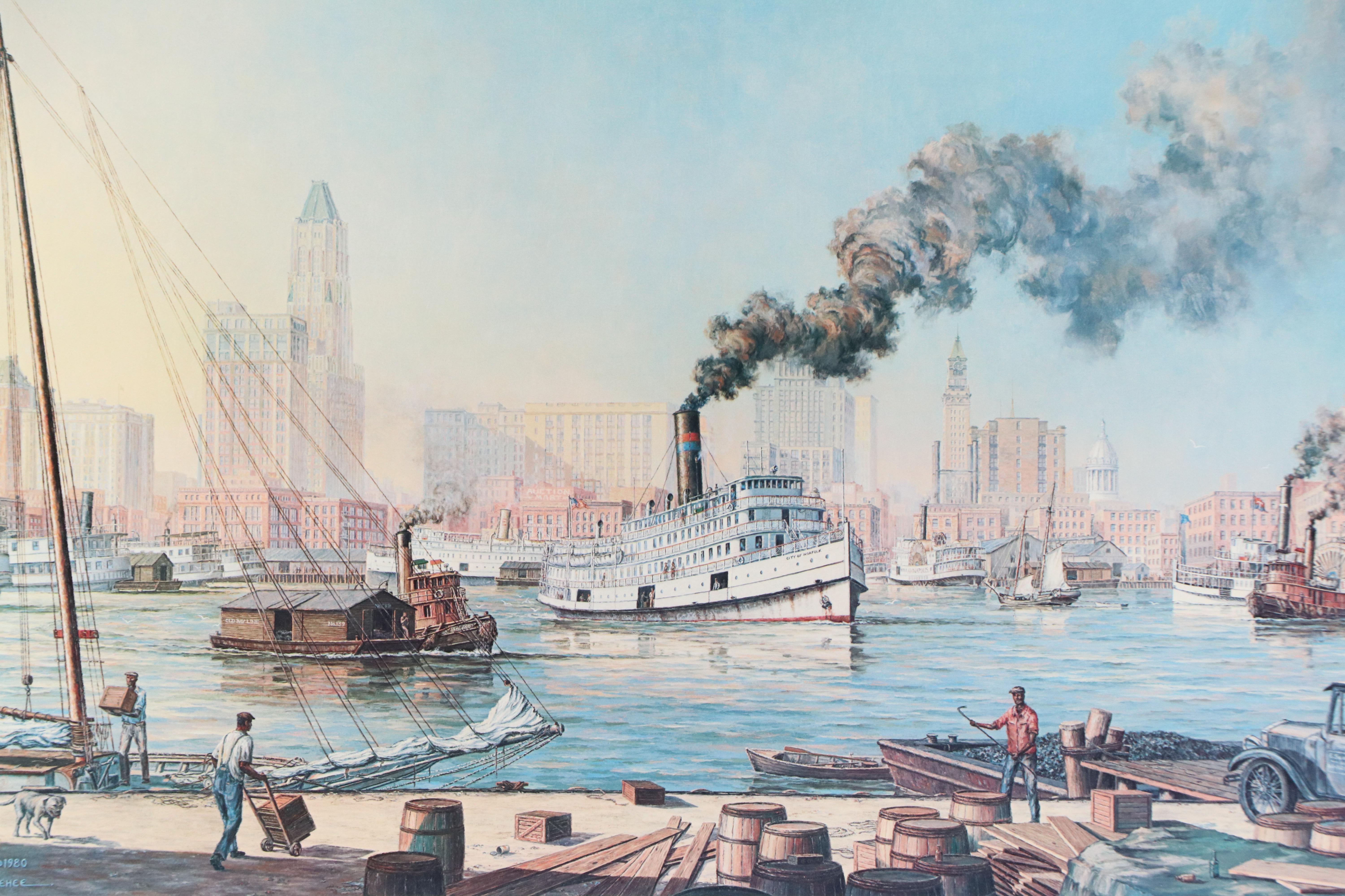 Paul McGehee Offset Lithograph "Baltimore," Circa 1980