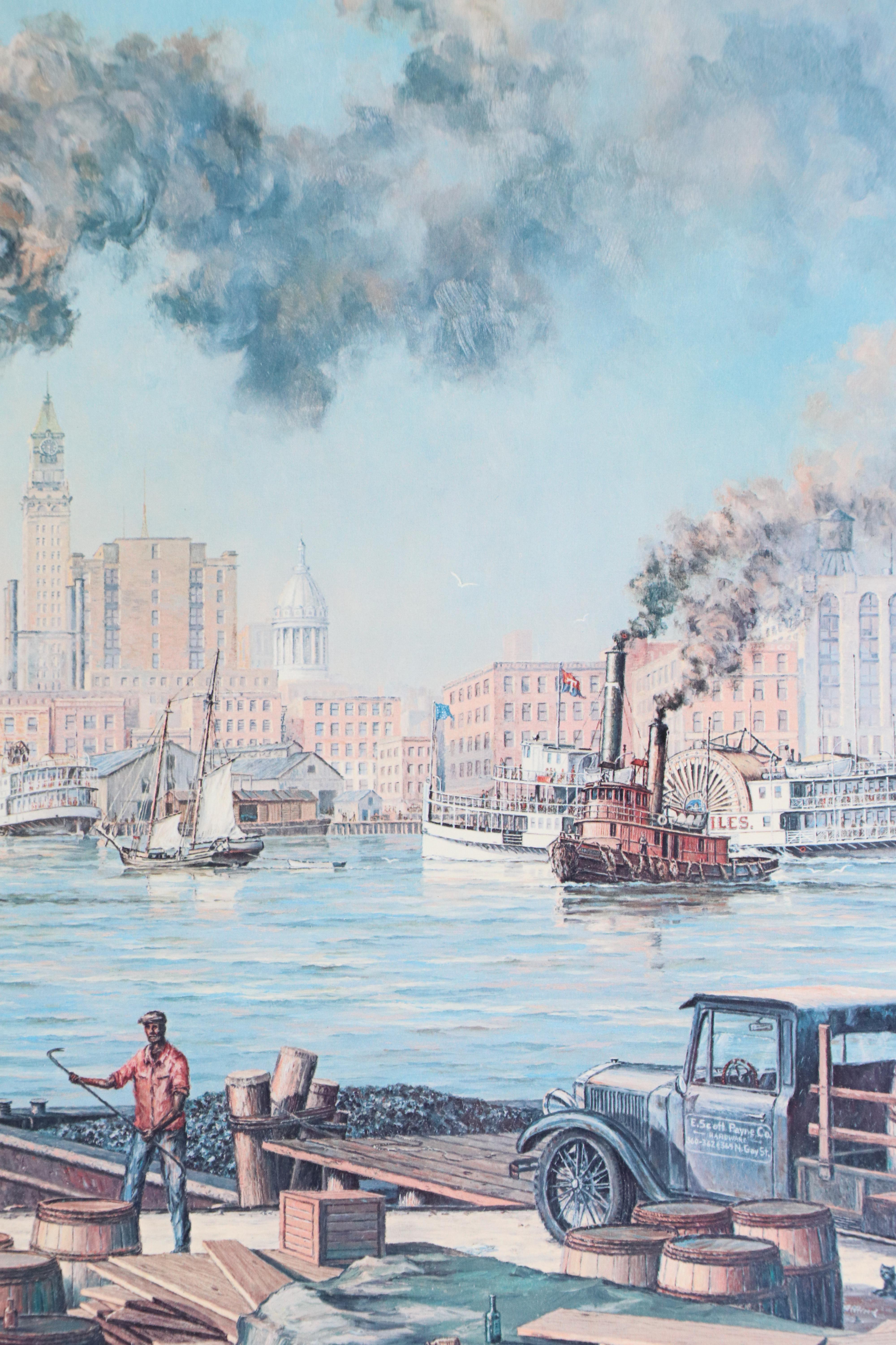 Paul McGehee Offset Lithograph "Baltimore," Circa 1980