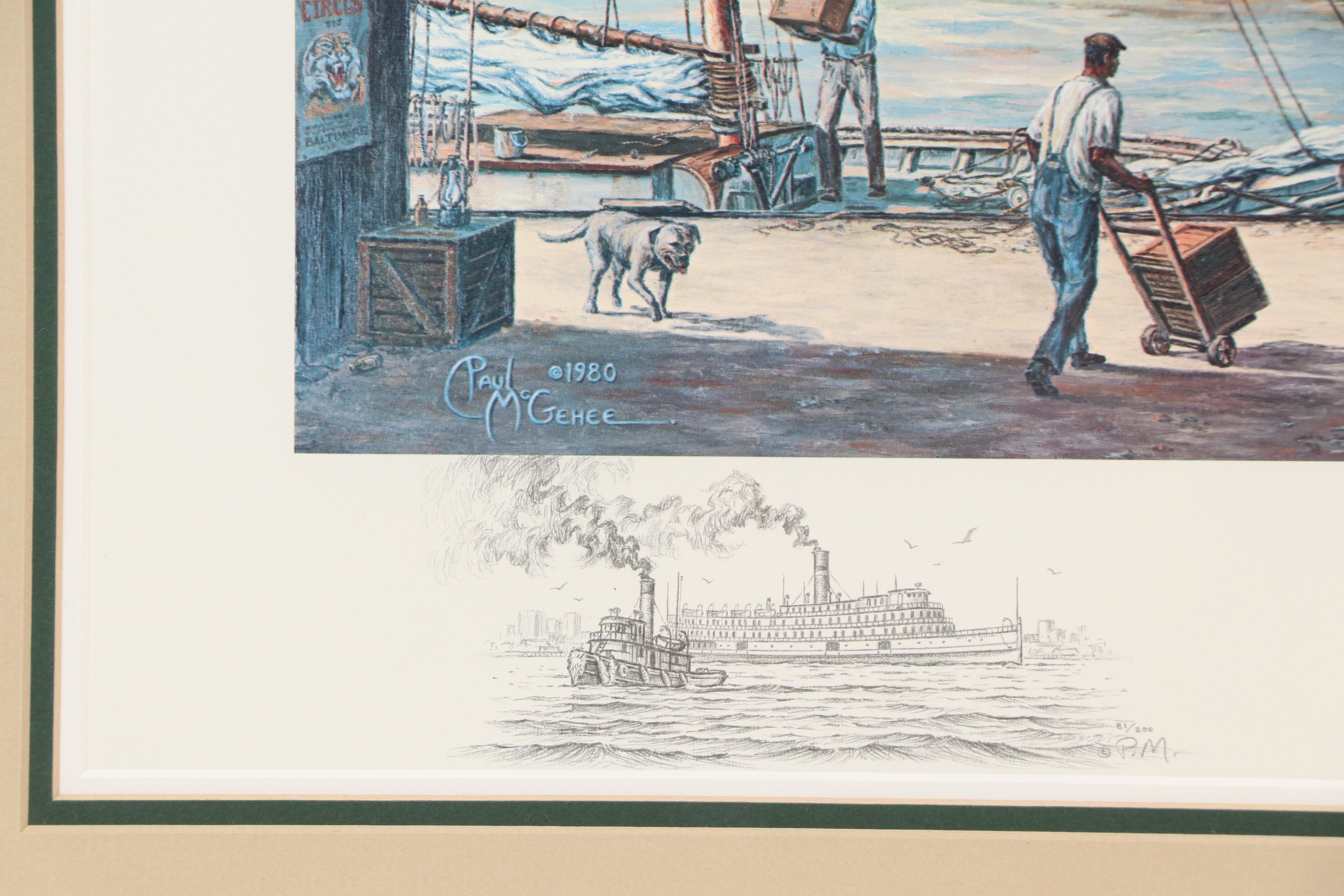 Paul McGehee Offset Lithograph "Baltimore," Circa 1980