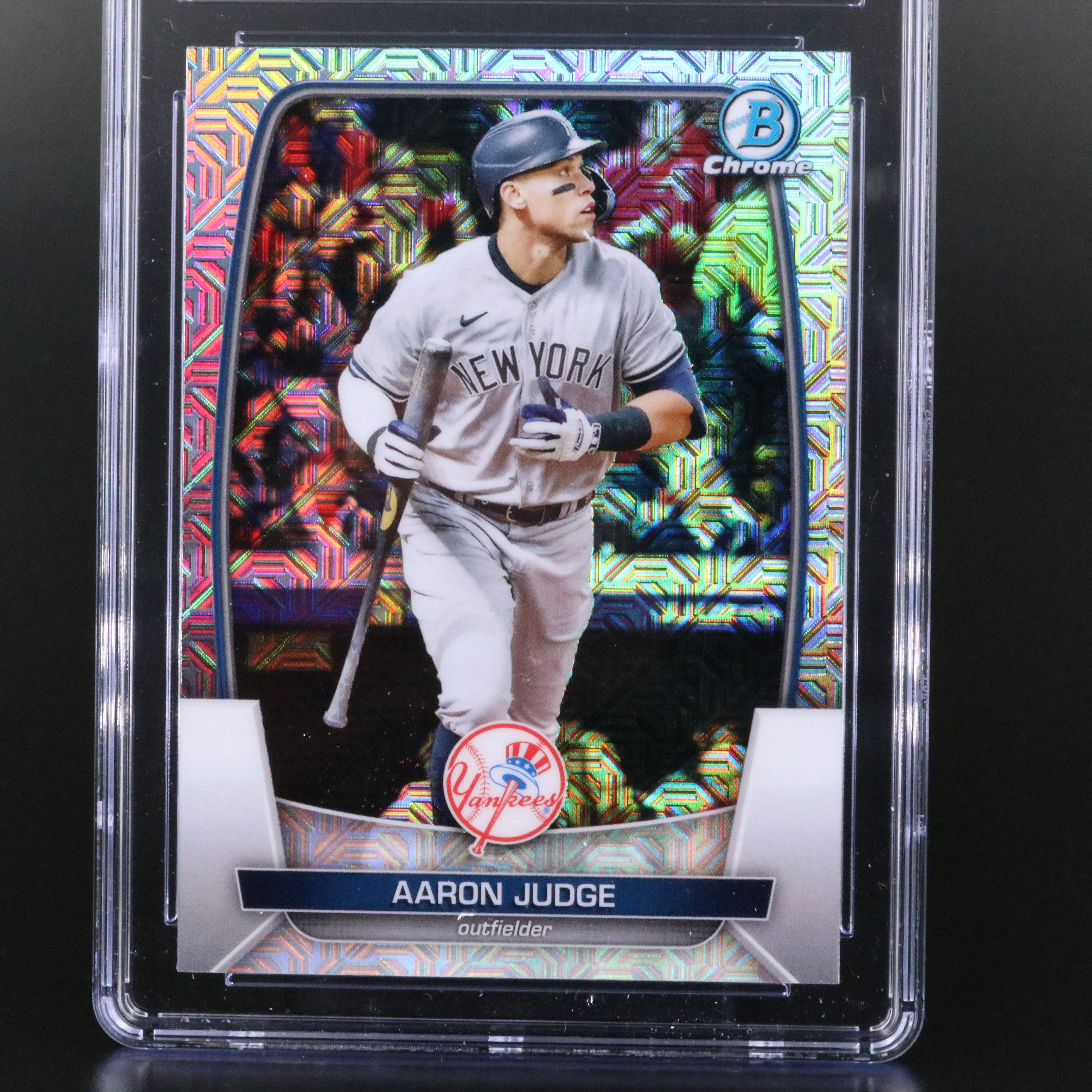2023 Bowman Chrome Aaron Judge Mega Box Refractor Card Graded CGC 10
