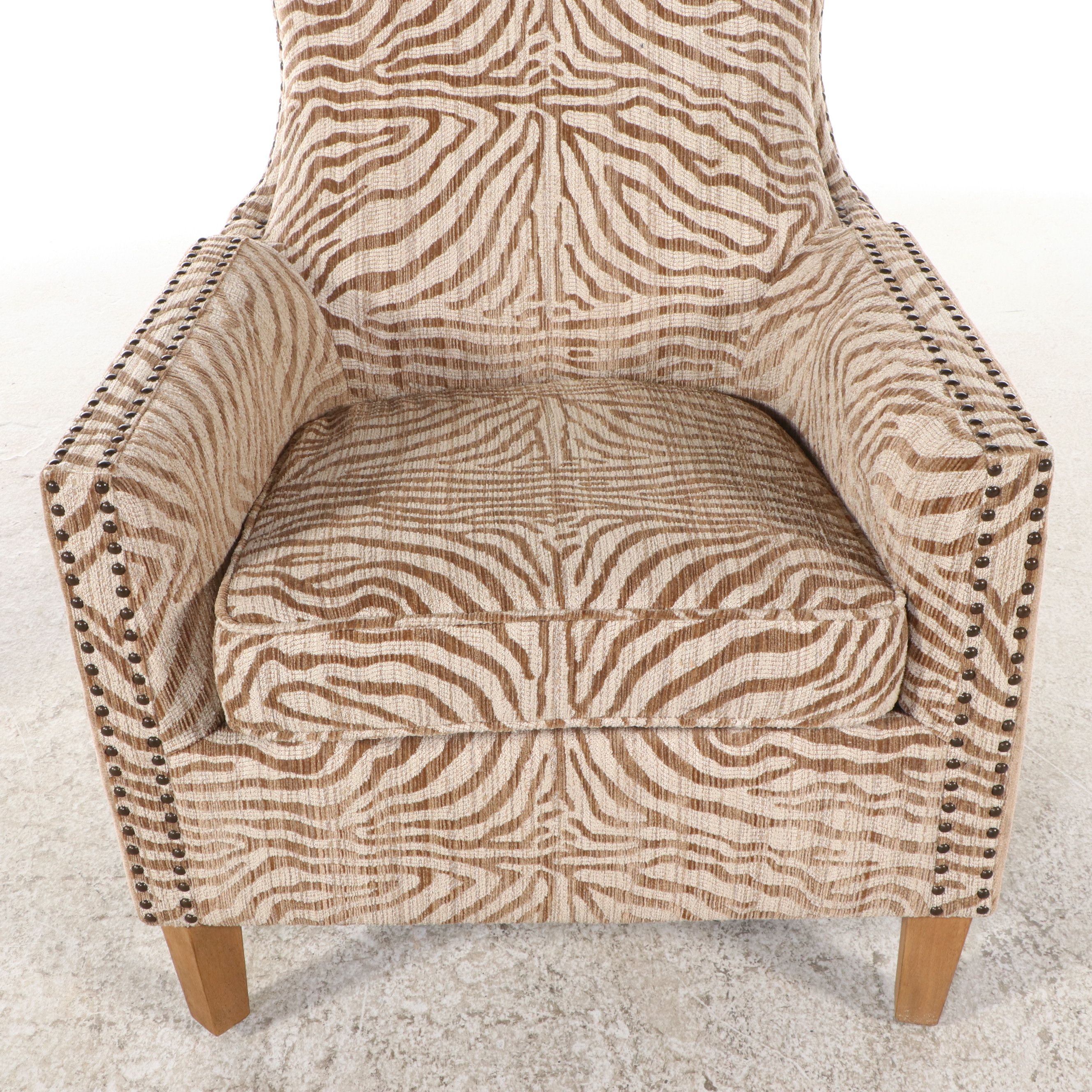 Pair of Uttermost "Kiango Animal" Print Armchairs