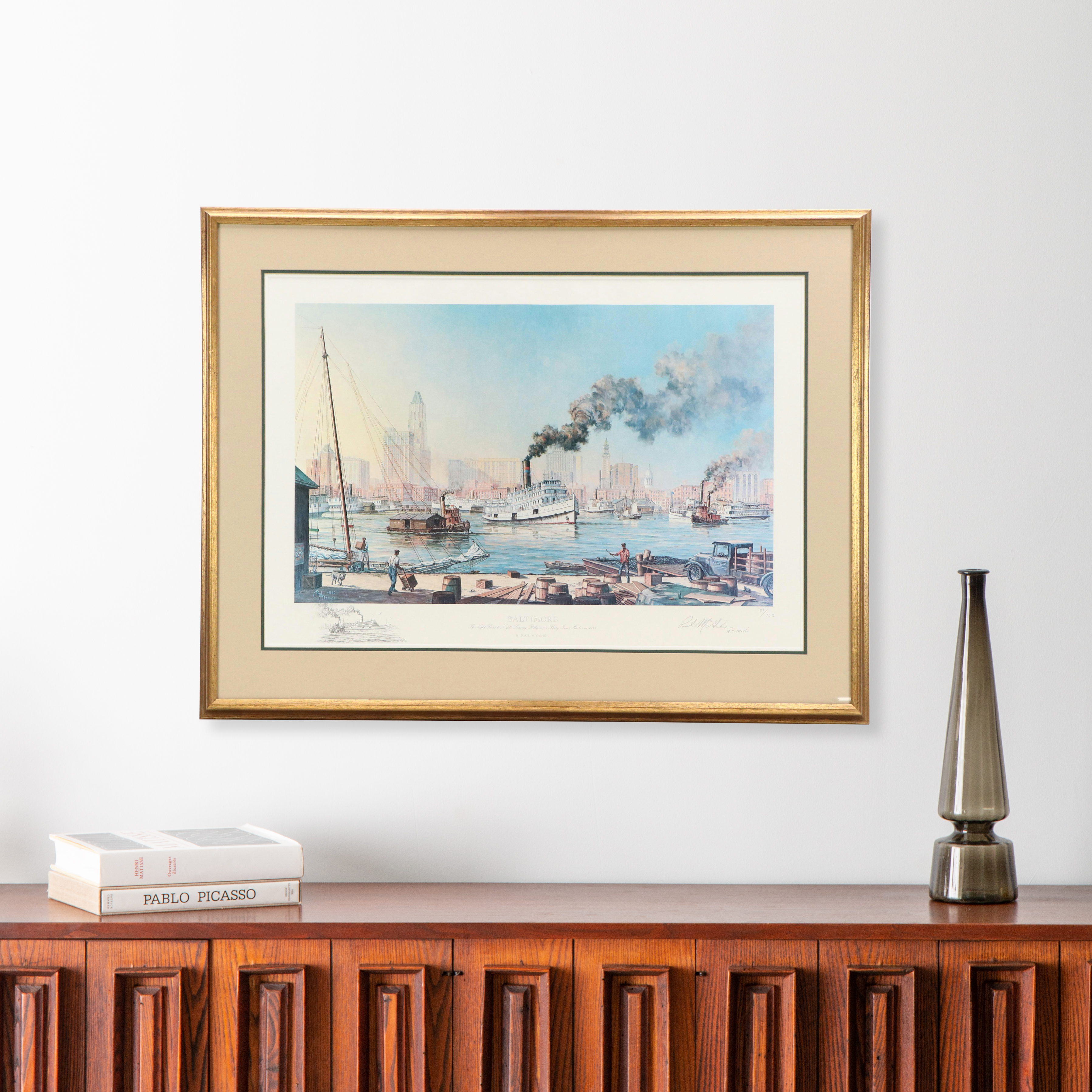 Paul McGehee Offset Lithograph "Baltimore," Circa 1980