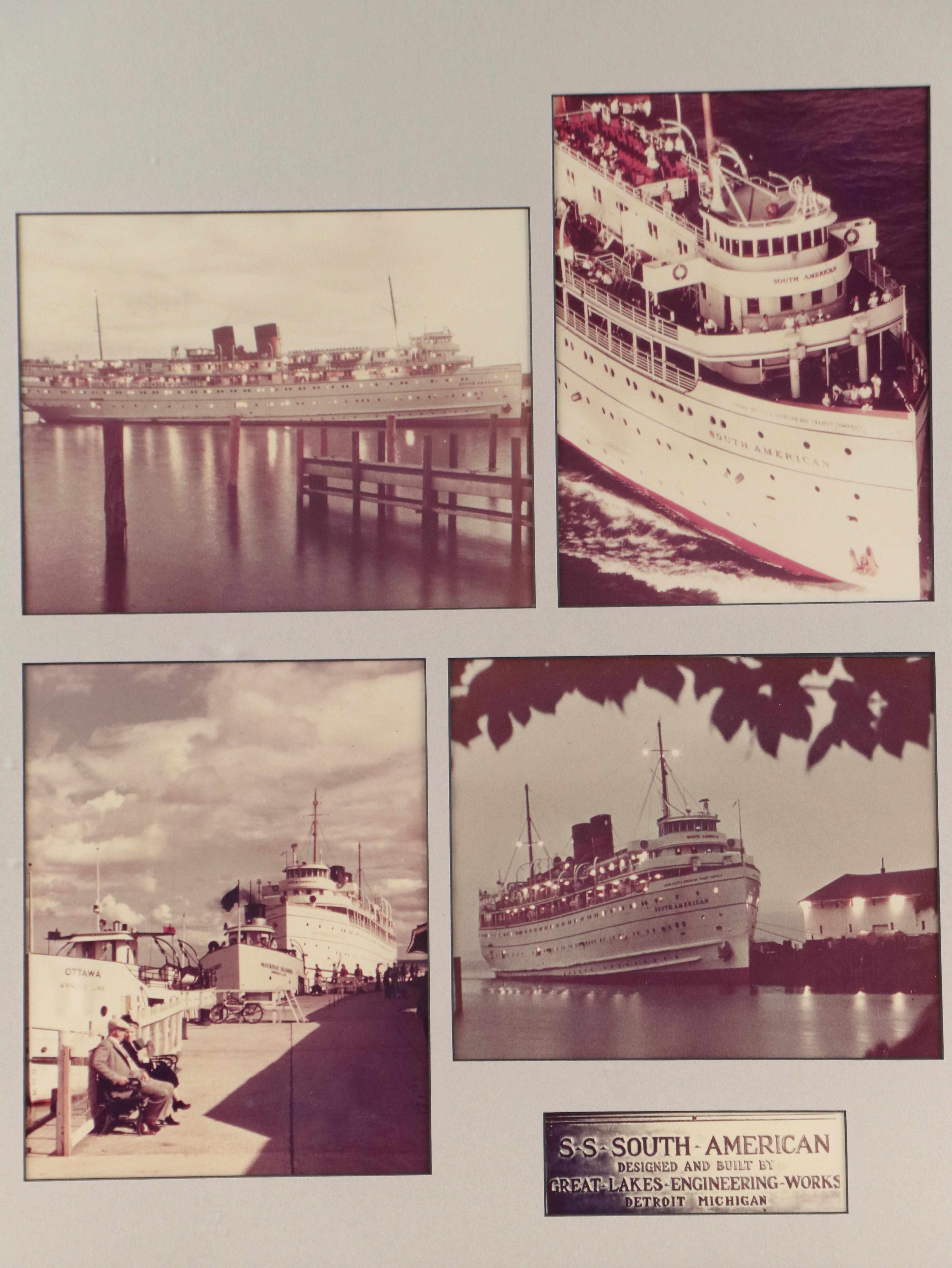 S.S. South American Great Lakes Steamer Color Photographs