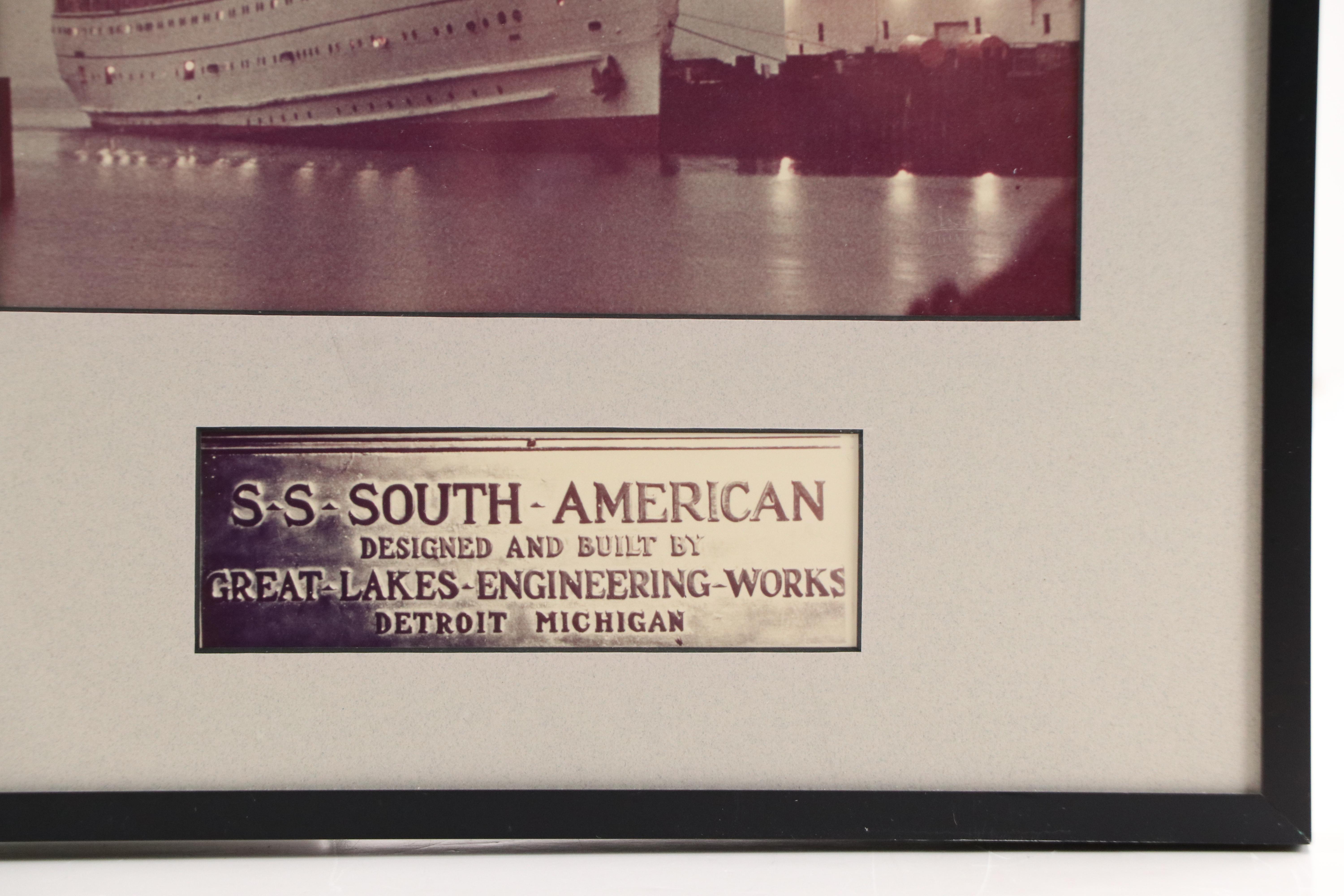 S.S. South American Great Lakes Steamer Color Photographs