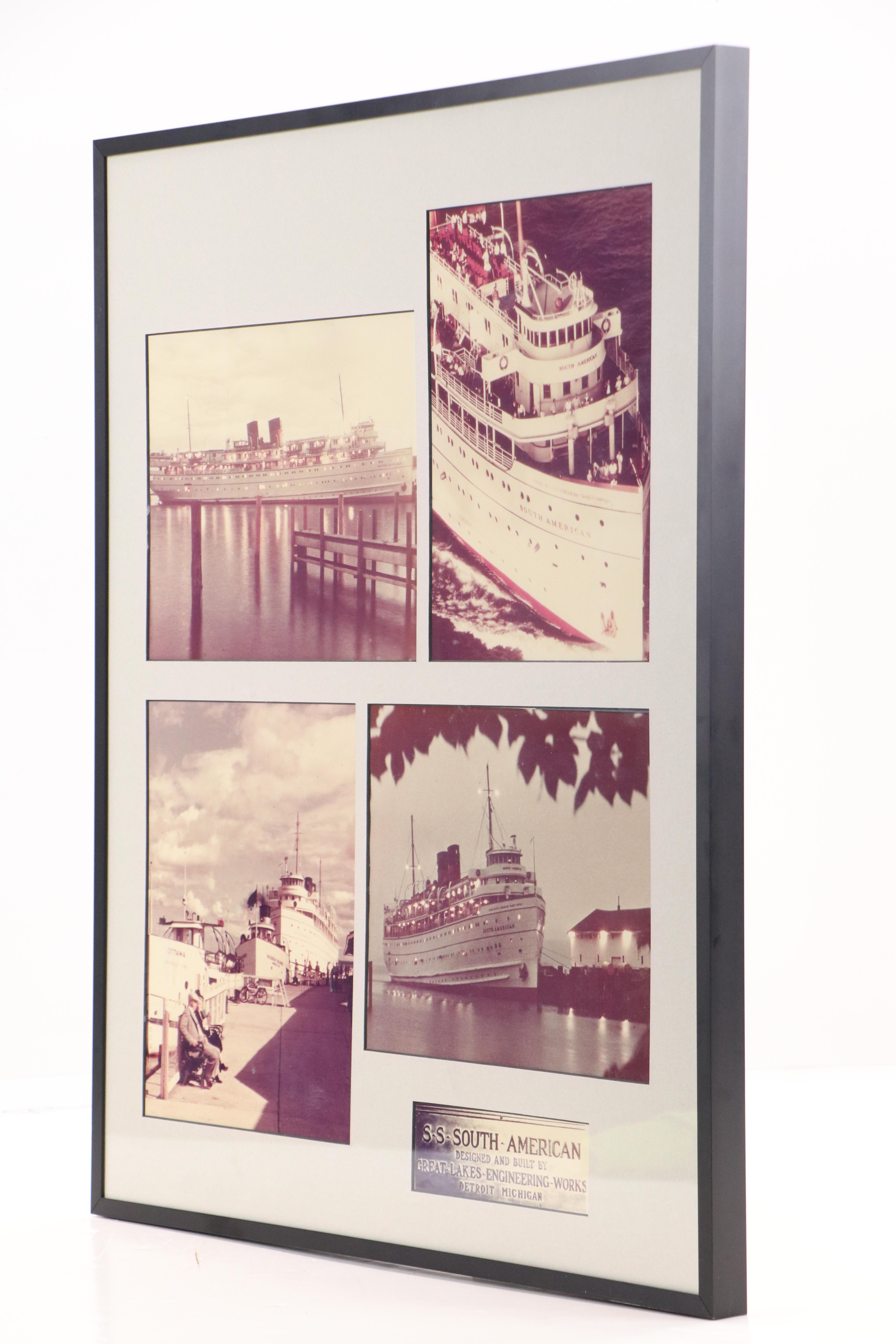 S.S. South American Great Lakes Steamer Color Photographs