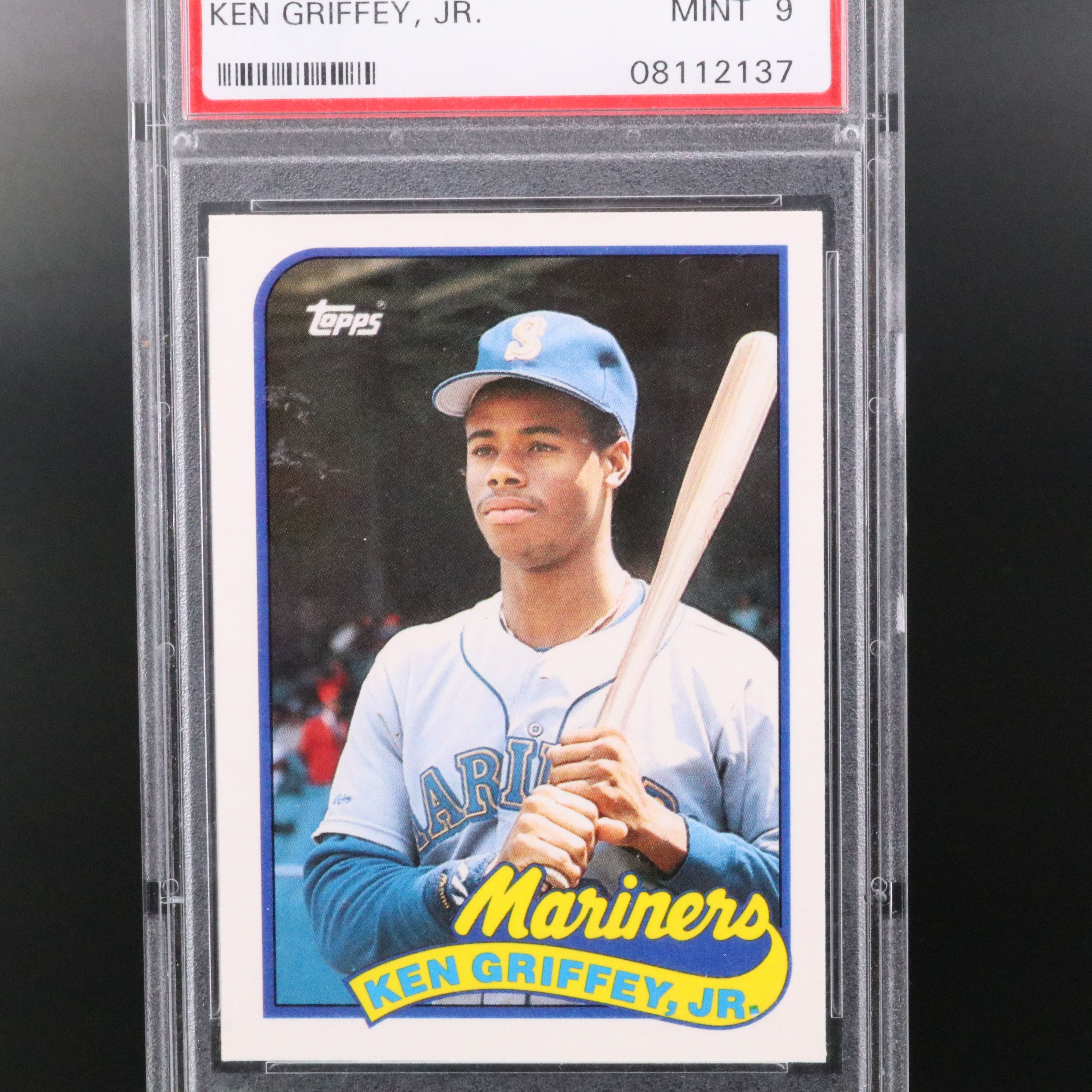 1989 Topps Traded Ken Griffey Jr. Rookie Baseball Card Graded PSA 9