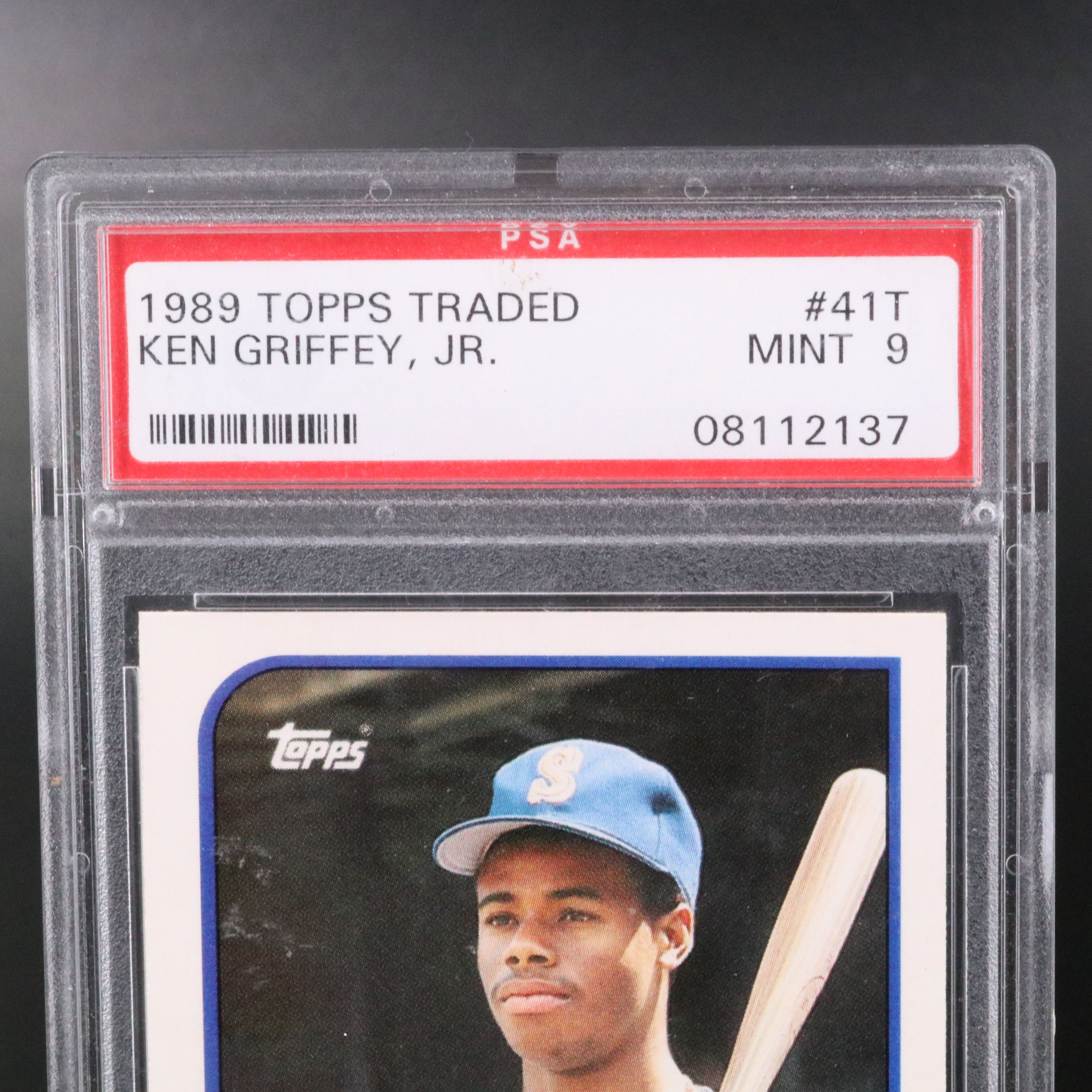 1989 Topps Traded Ken Griffey Jr. Rookie Baseball Card Graded PSA 9
