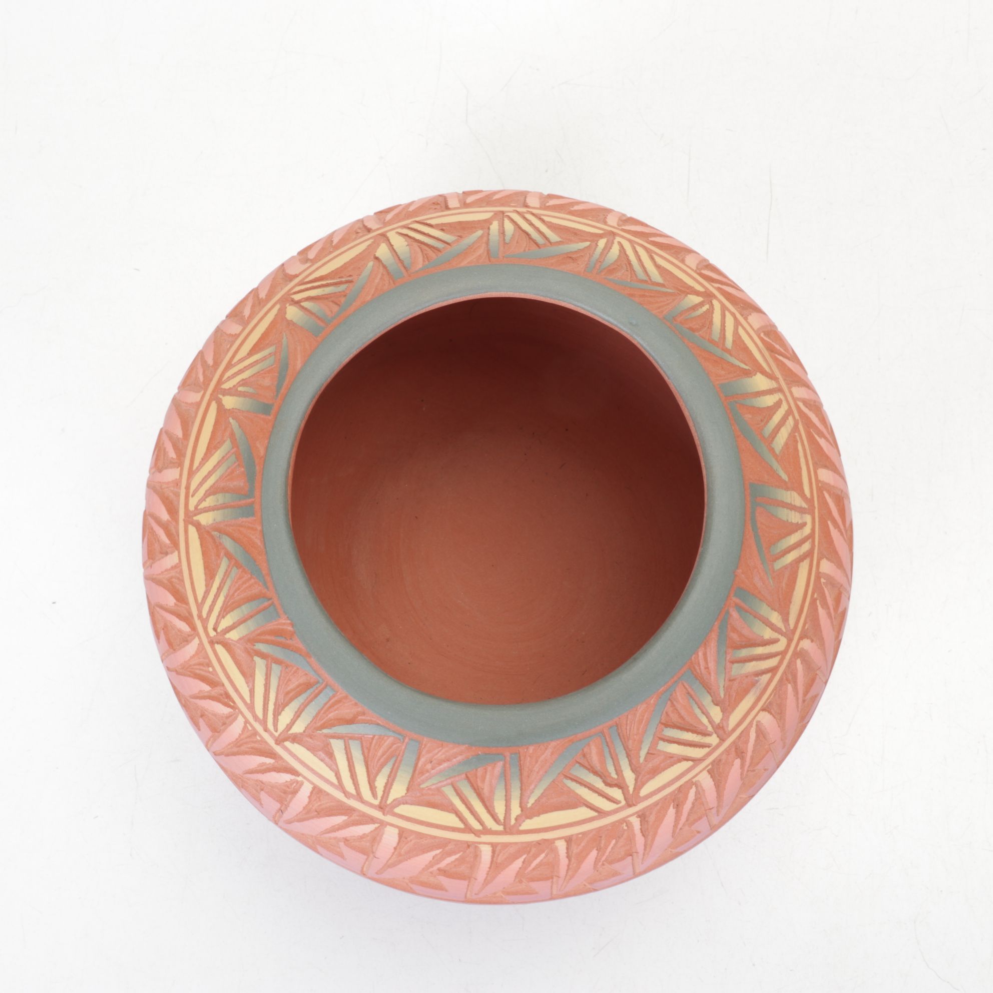 Mesa Verde Navajo Red Earth Pottery Signed Vases