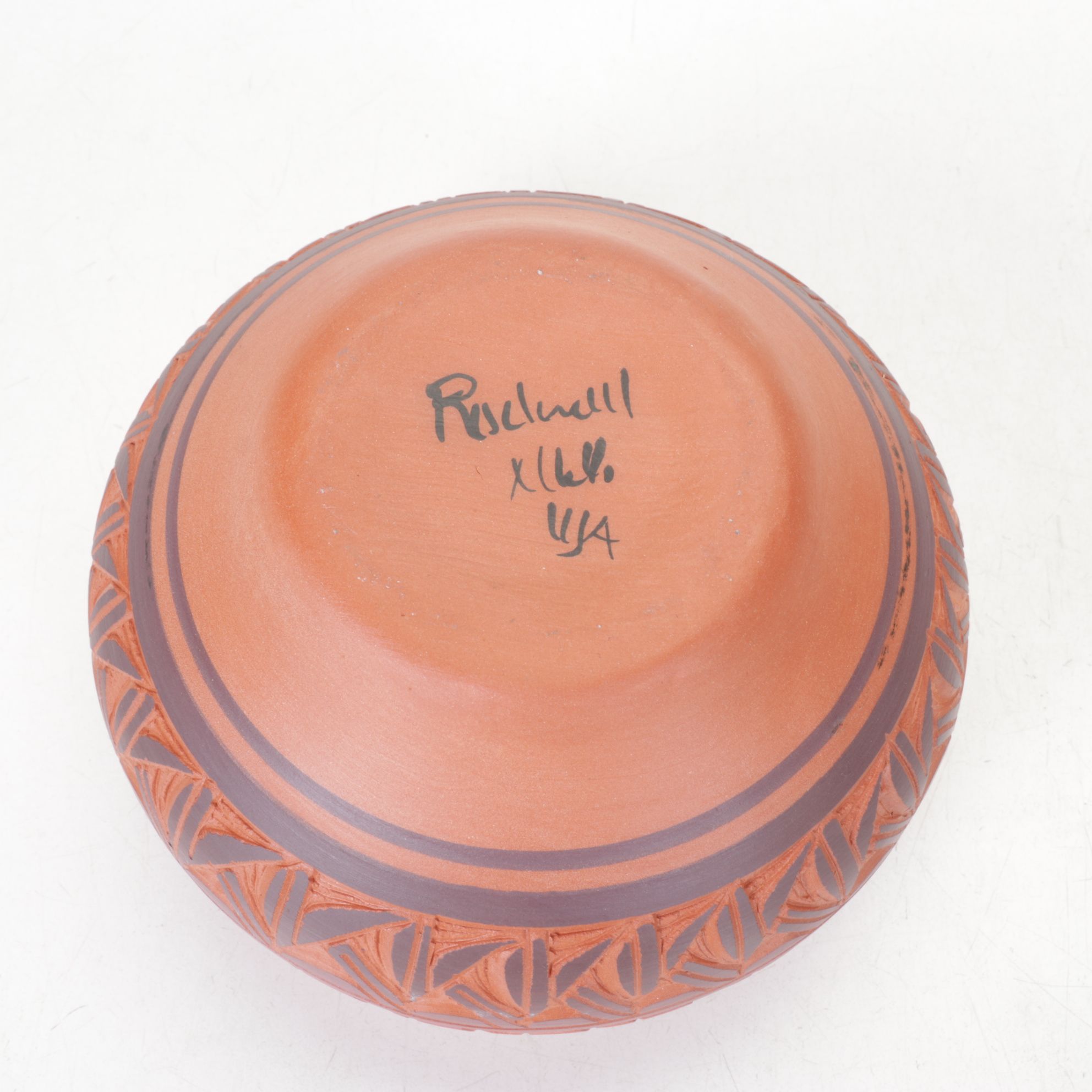 Mesa Verde Navajo Red Earth Pottery Signed Vases