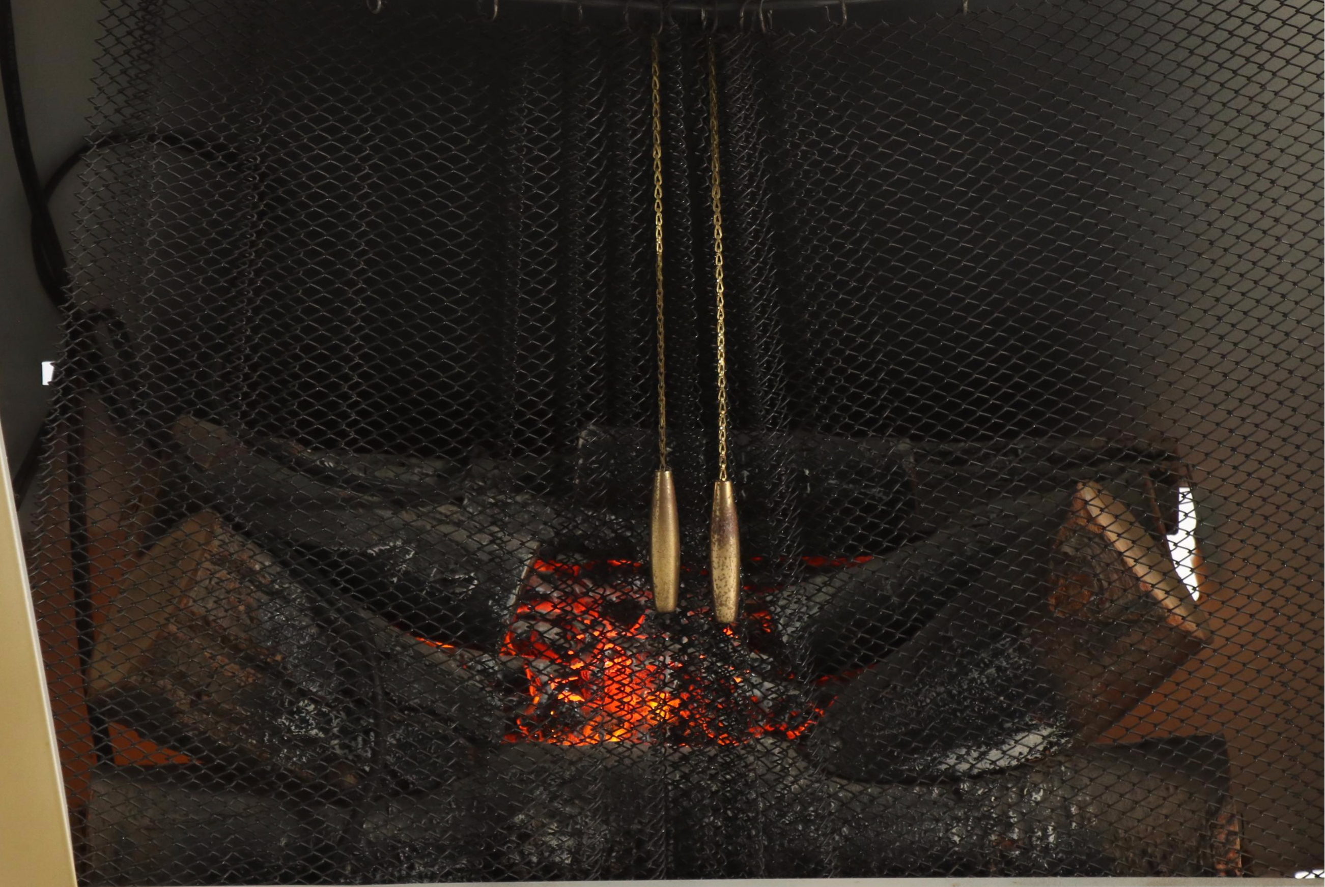 Mid Century Modern Electric Fireplace, Mid to Late 20th Century