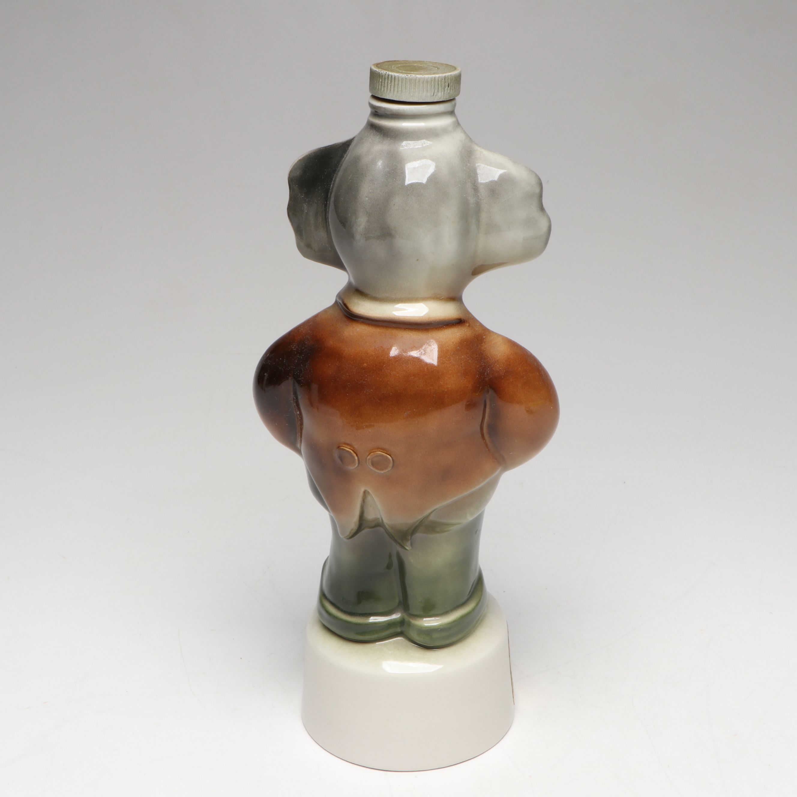 Jim Beam Democrat Donkey and Republican Elephant Ceramic Decanters, 1960s