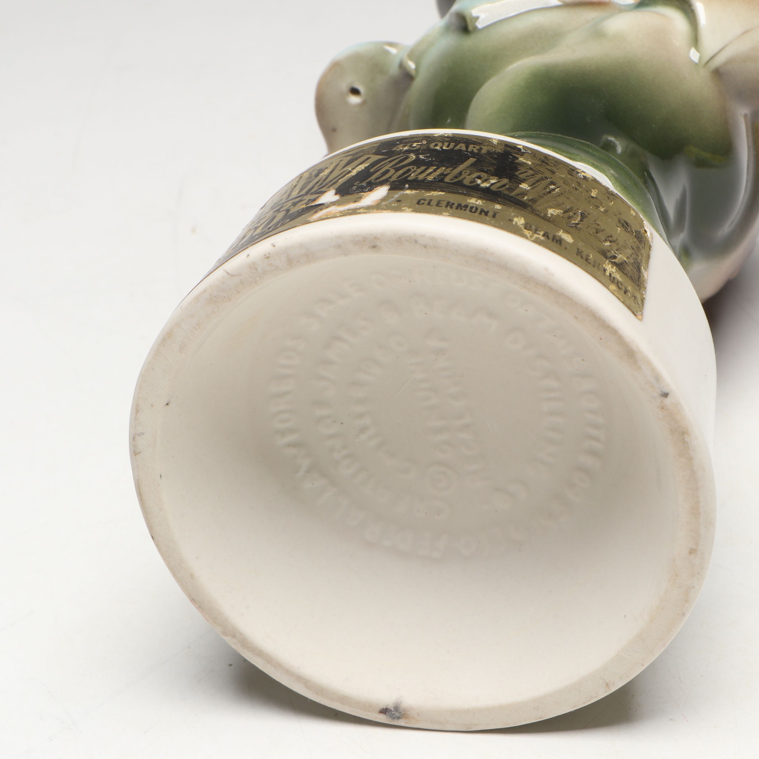 Jim Beam Democrat Donkey and Republican Elephant Ceramic Decanters, 1960s