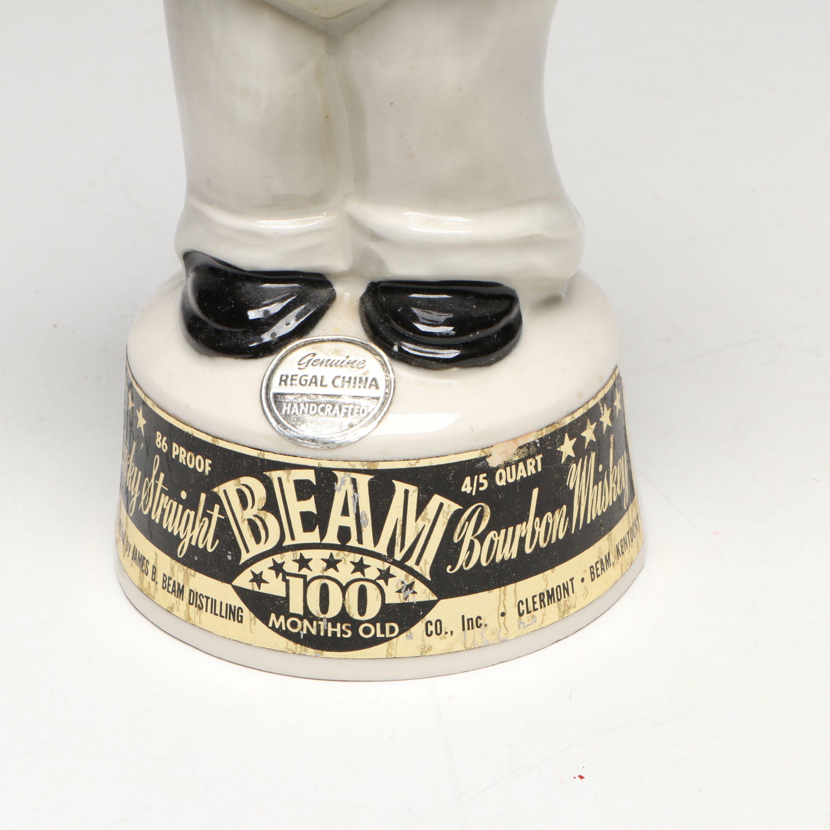 Jim Beam Democrat Donkey and Republican Elephant Ceramic Decanters, 1960s