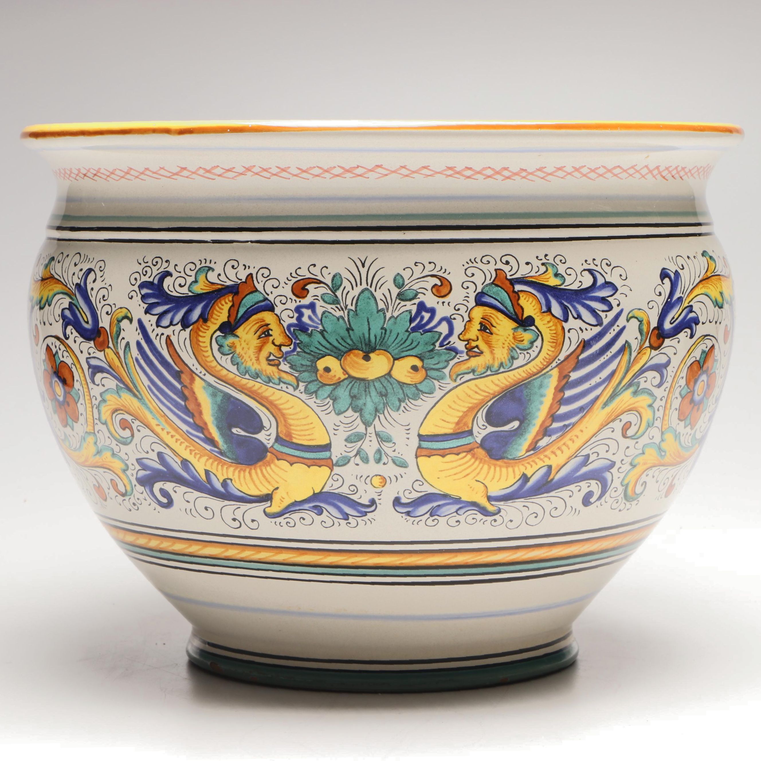 Deruta "Raffaellesco" Majolica Planter