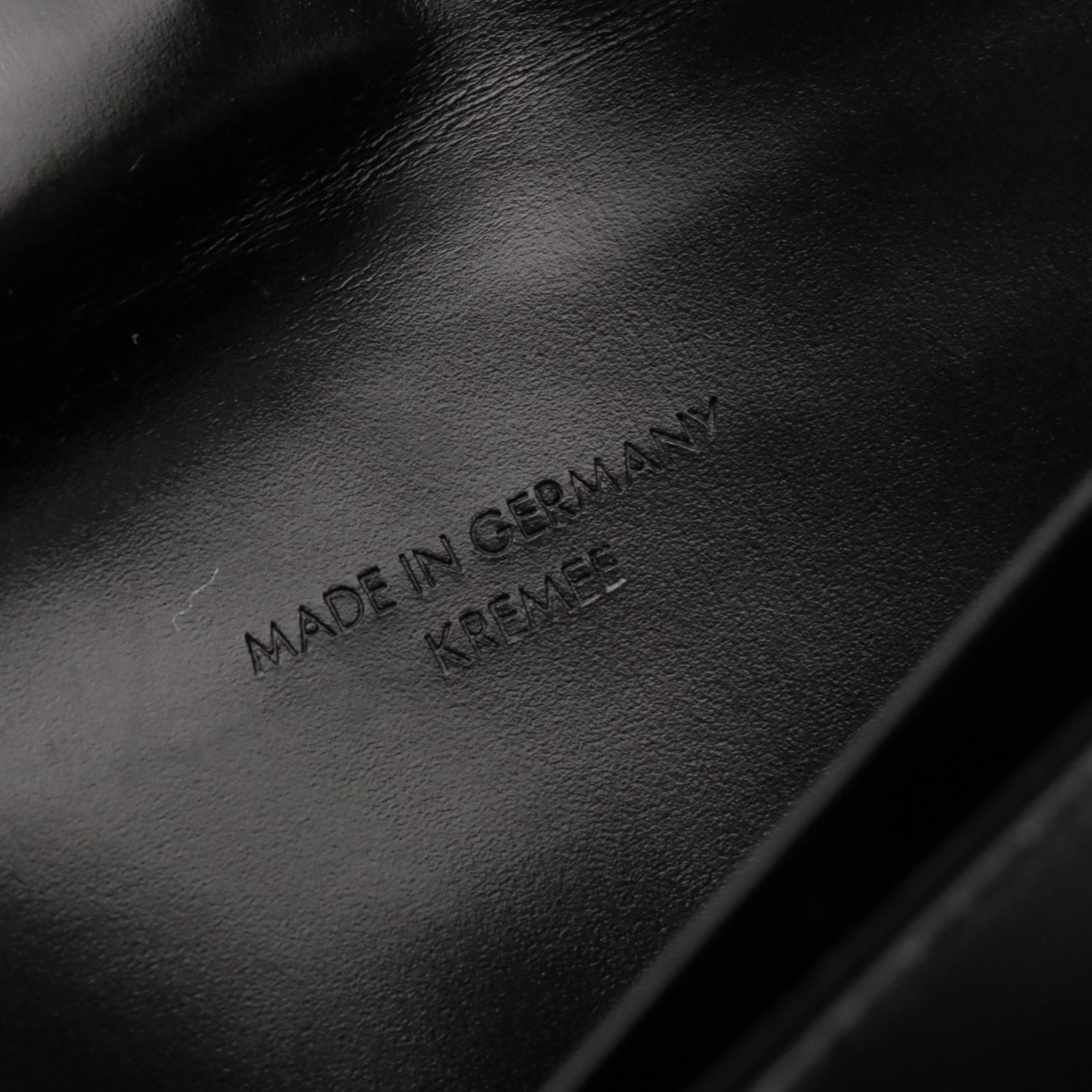 BVLGARI Black Croc-Embossed Patent Leather Bifold Long Wallet with Box