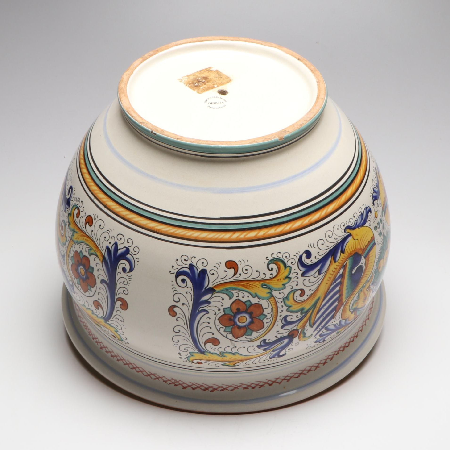 Deruta "Raffaellesco" Majolica Planter