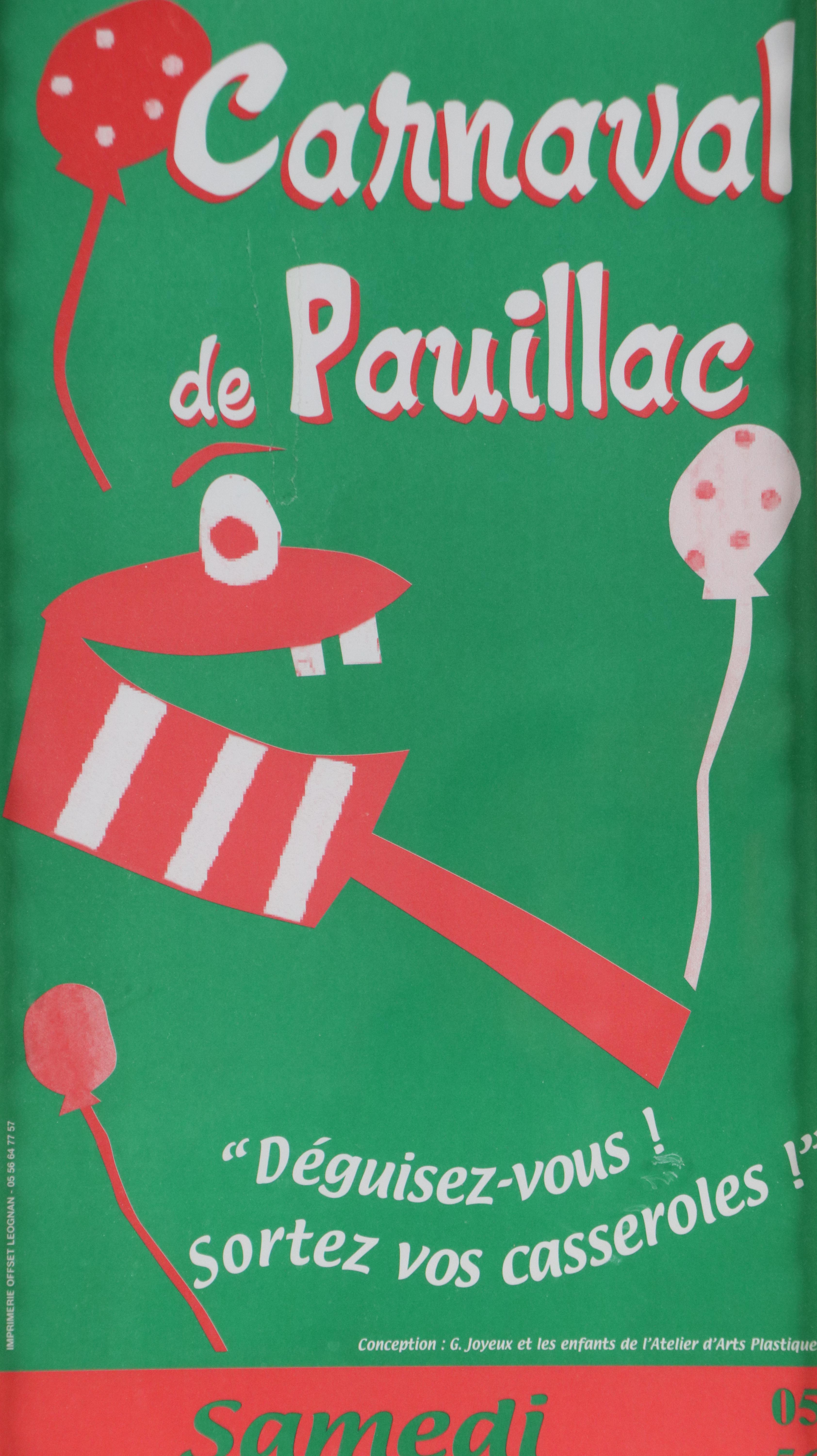 Serigraph Poster "Cannaval de Pauillac," 2007
