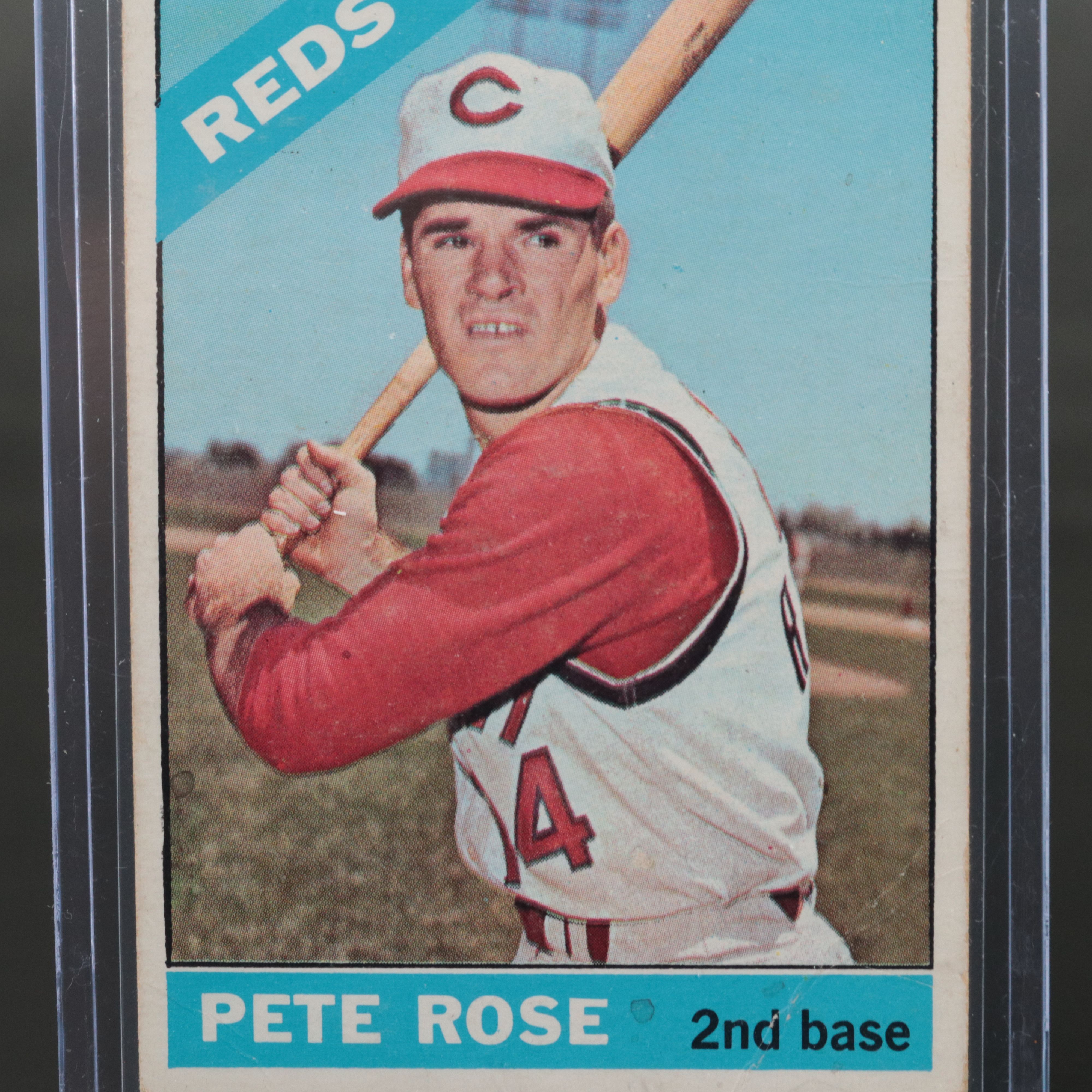1966 Topps Pete Rose Cincinnati Reds Baseball Card