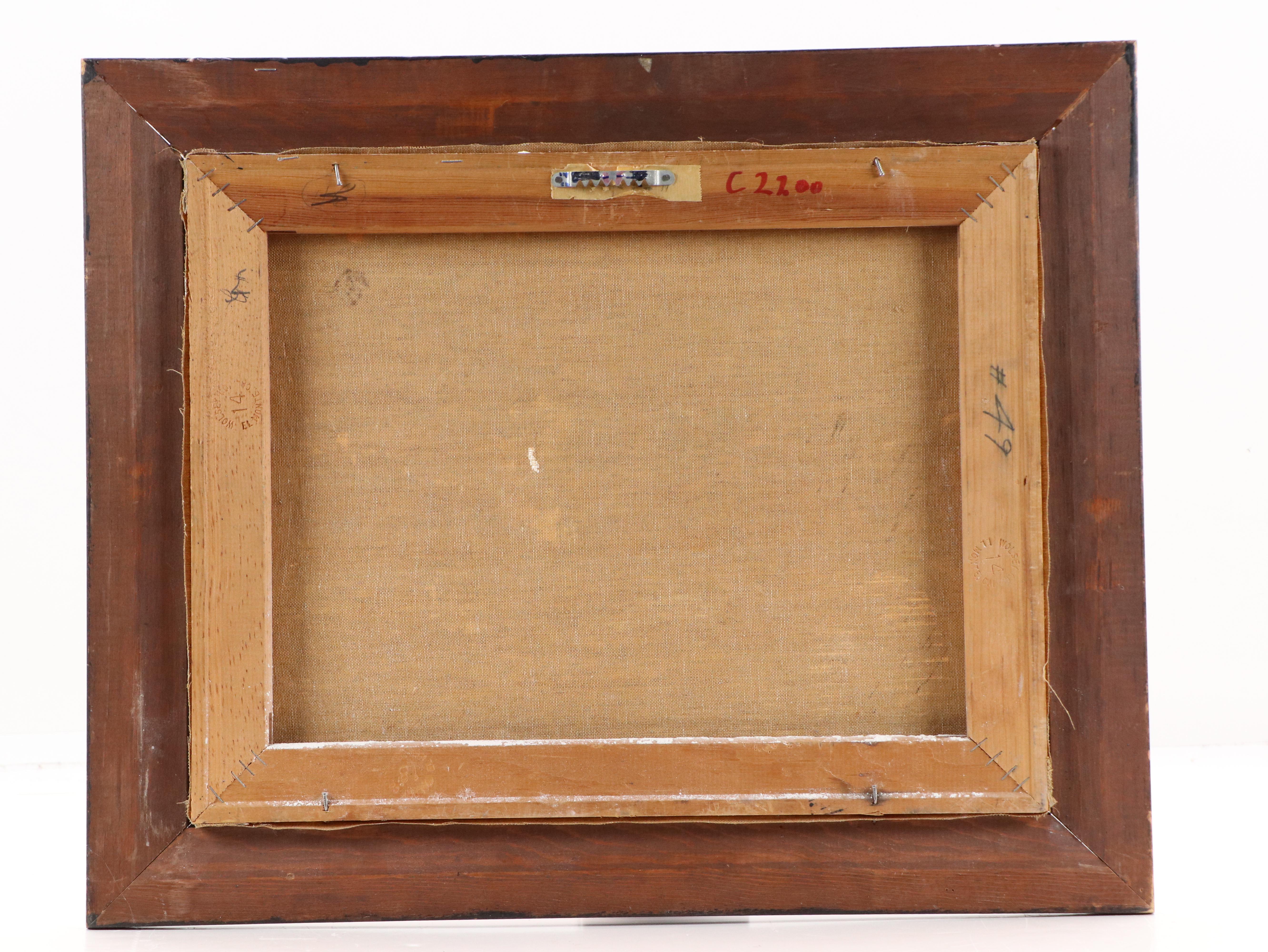 Parisian Cityscape Oil Painting, Mid-20th Century