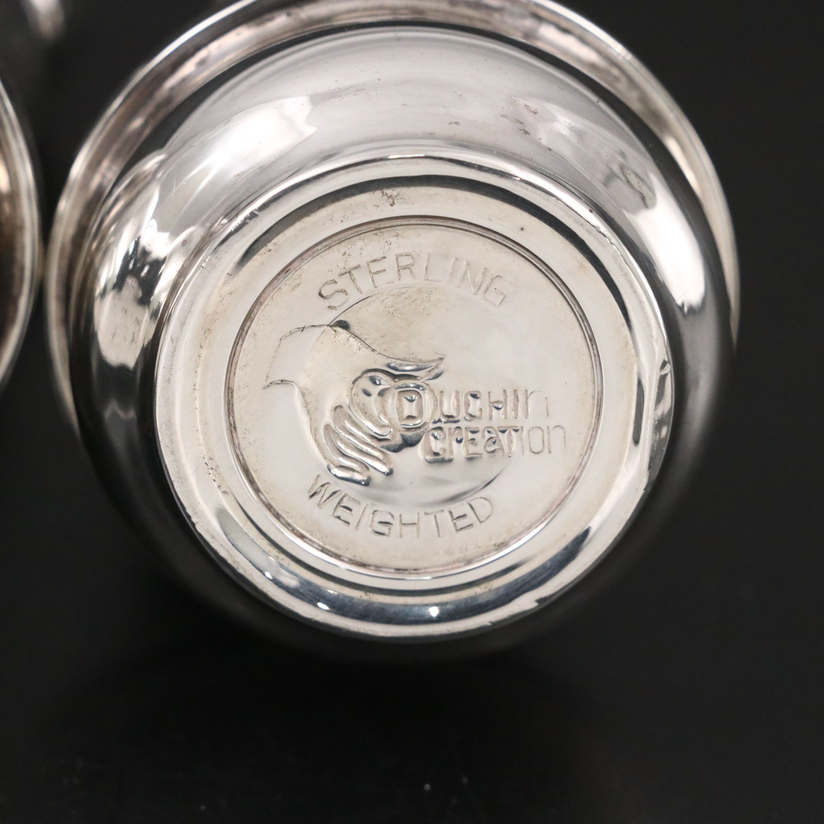 English Addie Bros. Sterling Silver Teapot and  Duchin Weighted  Shakers