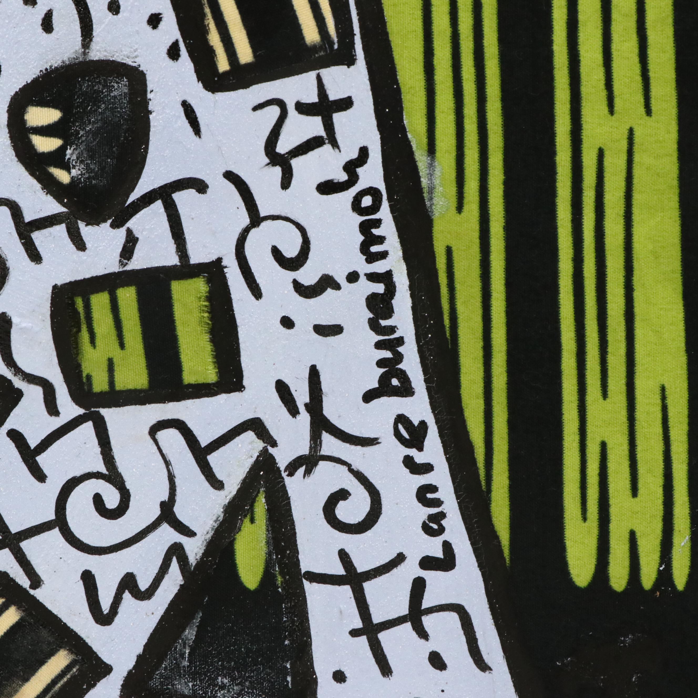 Lanre Buraimoh Mixed Media Collage "Burden of a Man," 2025