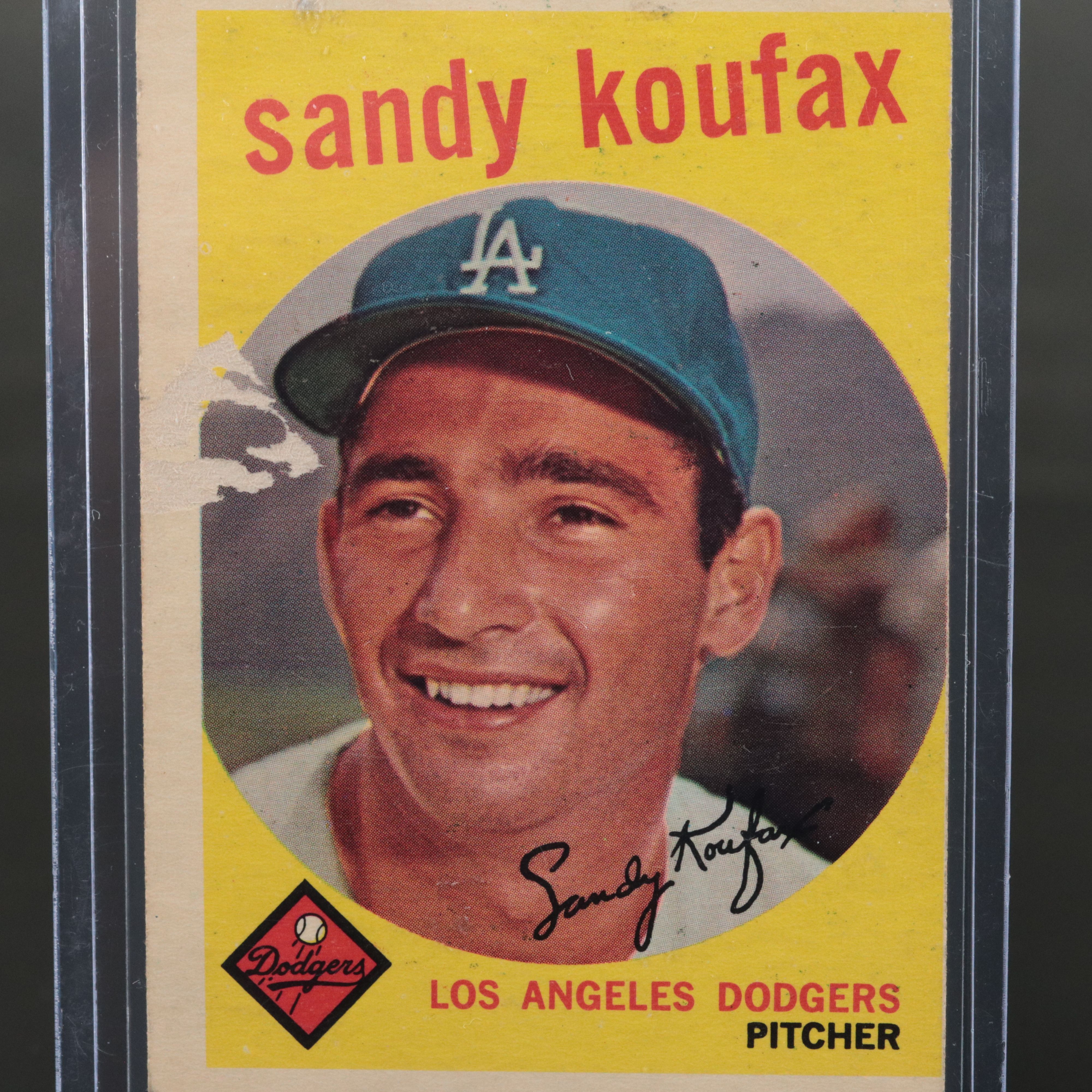 1959 Topps Sandy Koufax Los Angeles Dodgers Baseball Card
