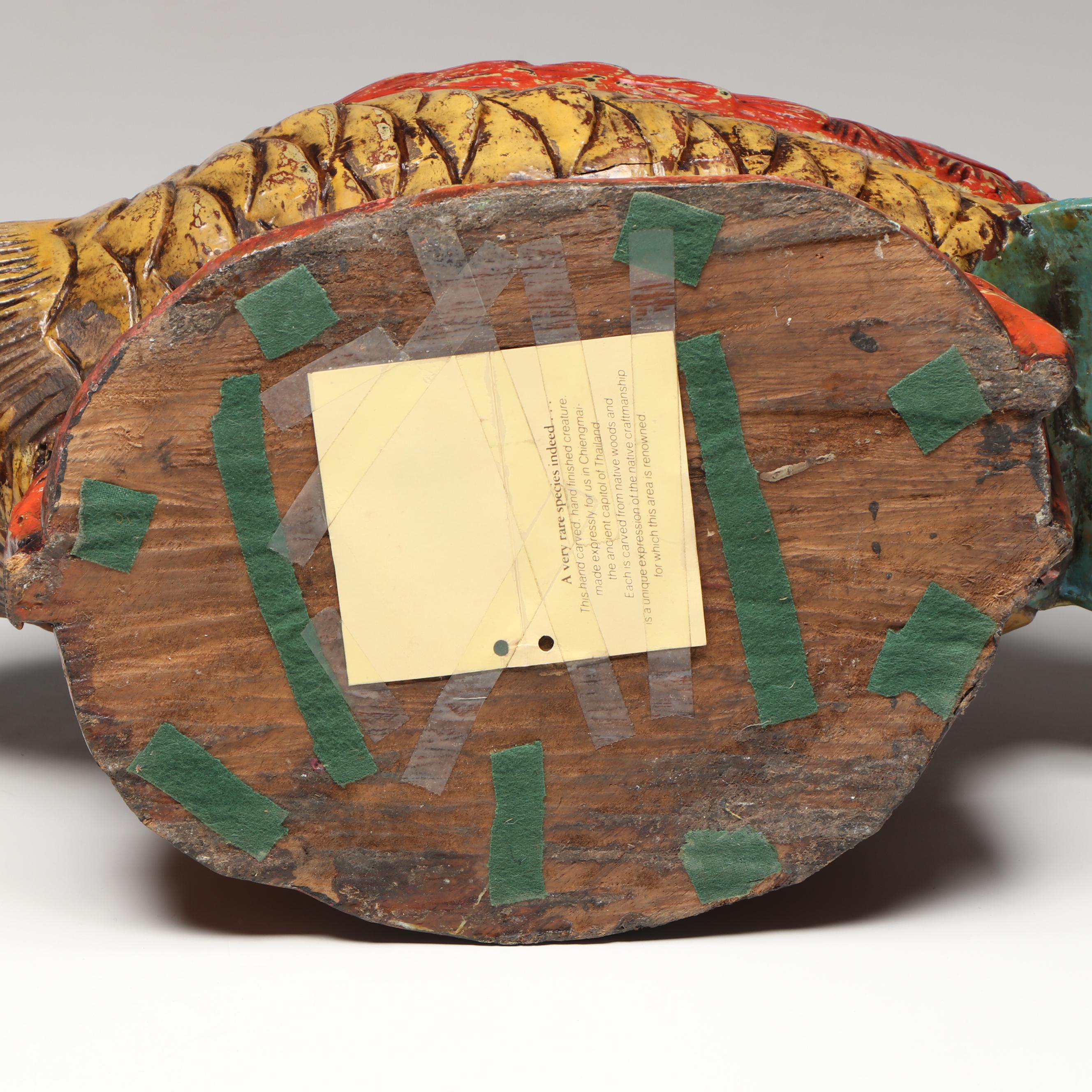 Rustic Hand-Carved Wood Duck and Quail Figures