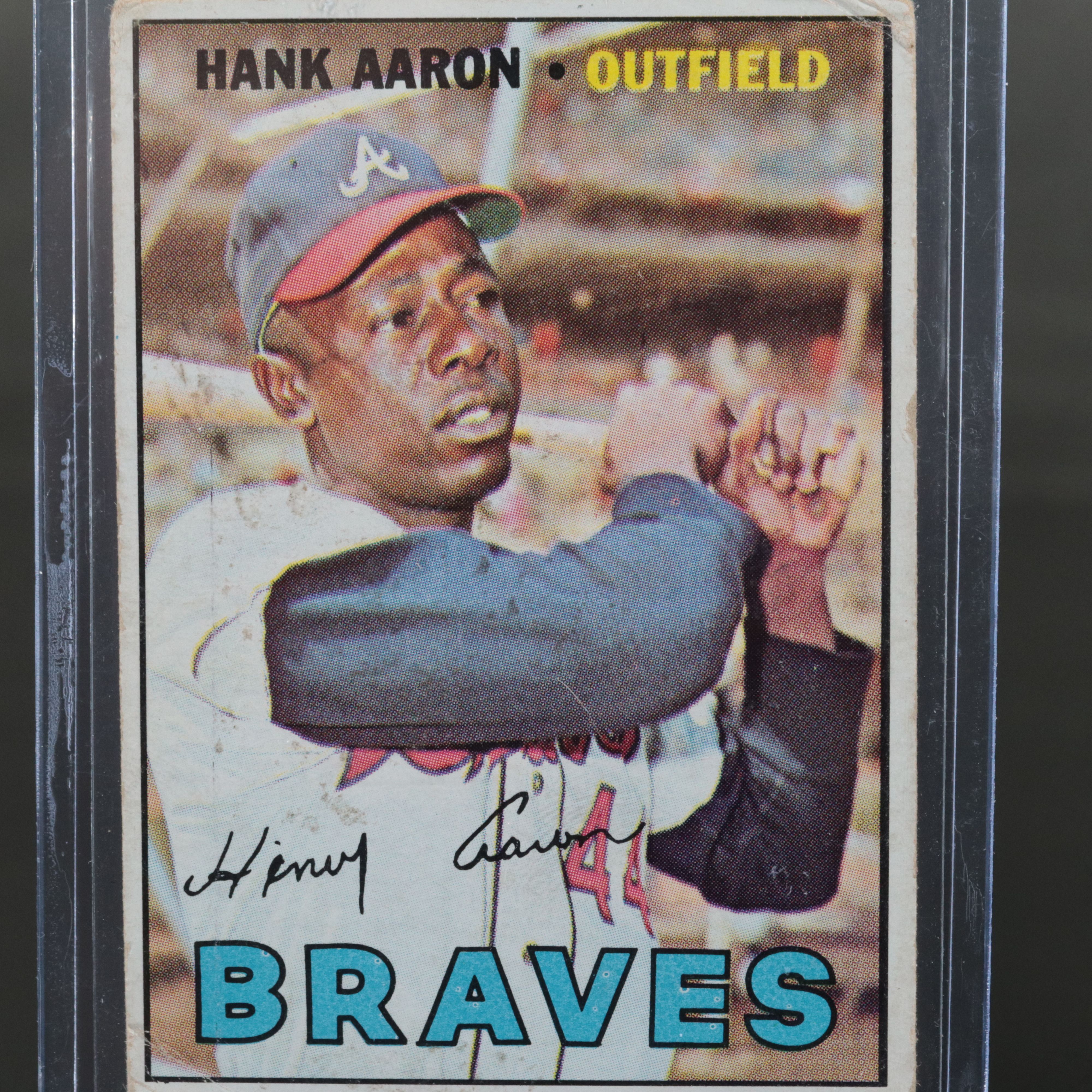 1967 Topps Hank Aaron Atlanta Braves Baseball Card