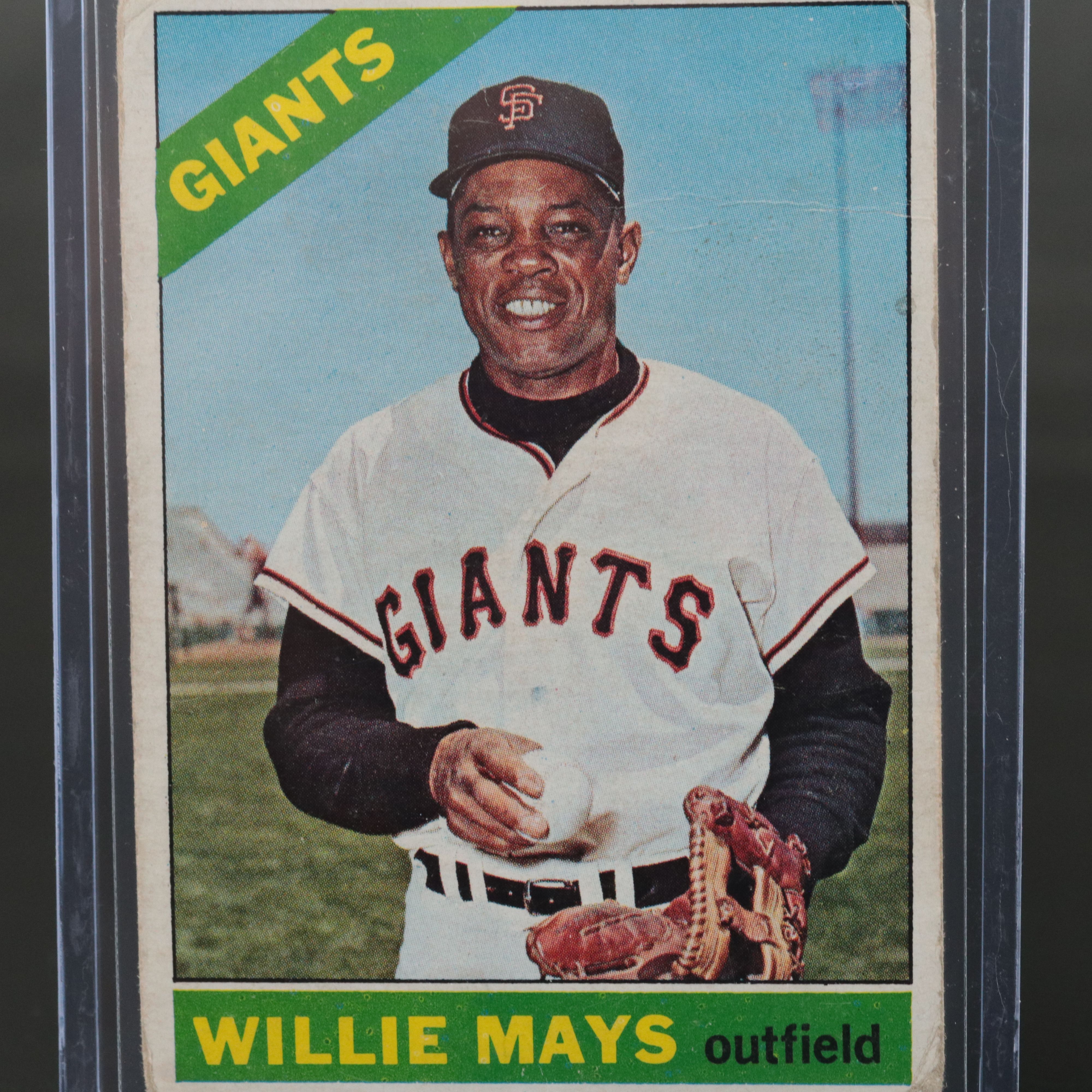 1966 Topps Willie Mays San Francisco Giants Baseball Card