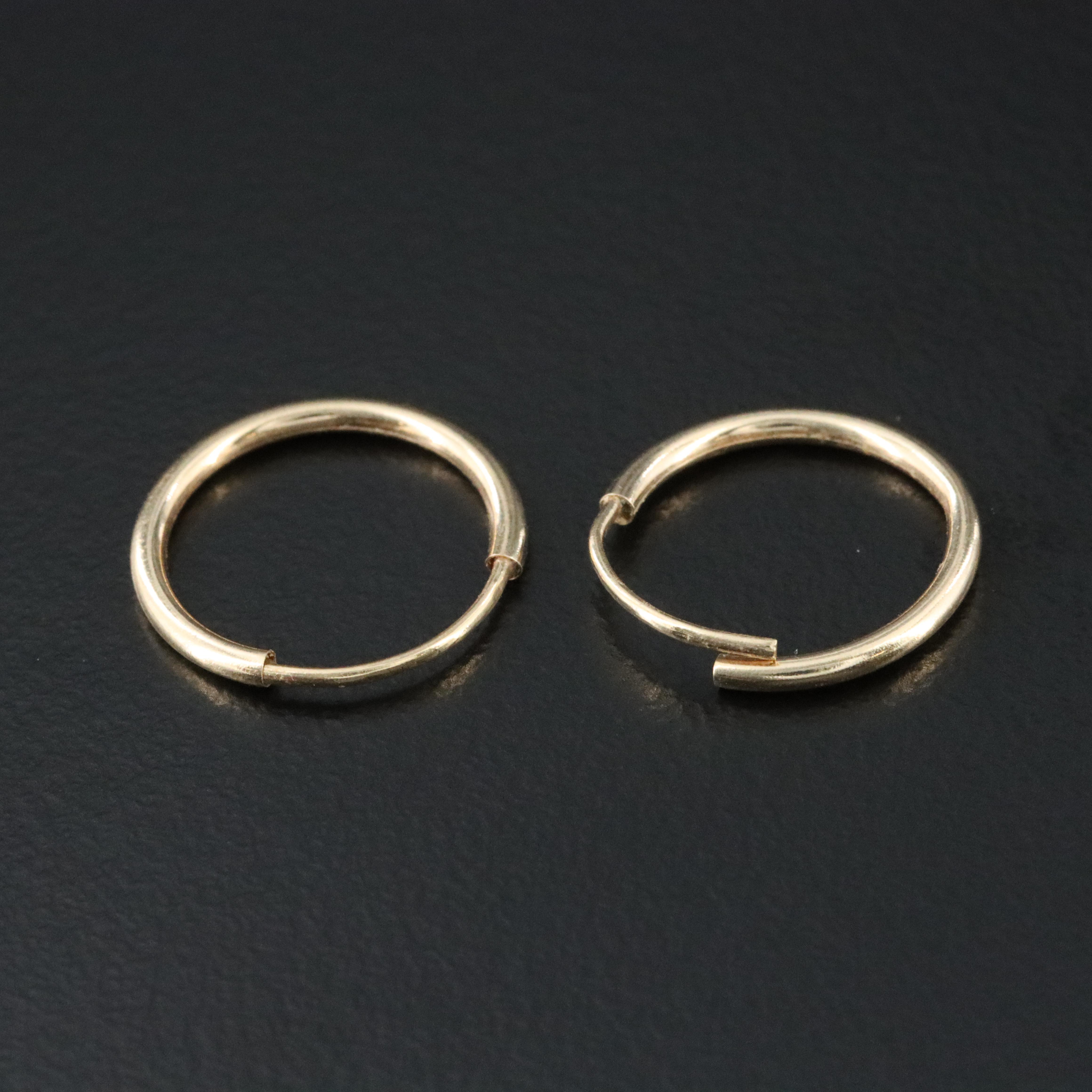 14K Hoops