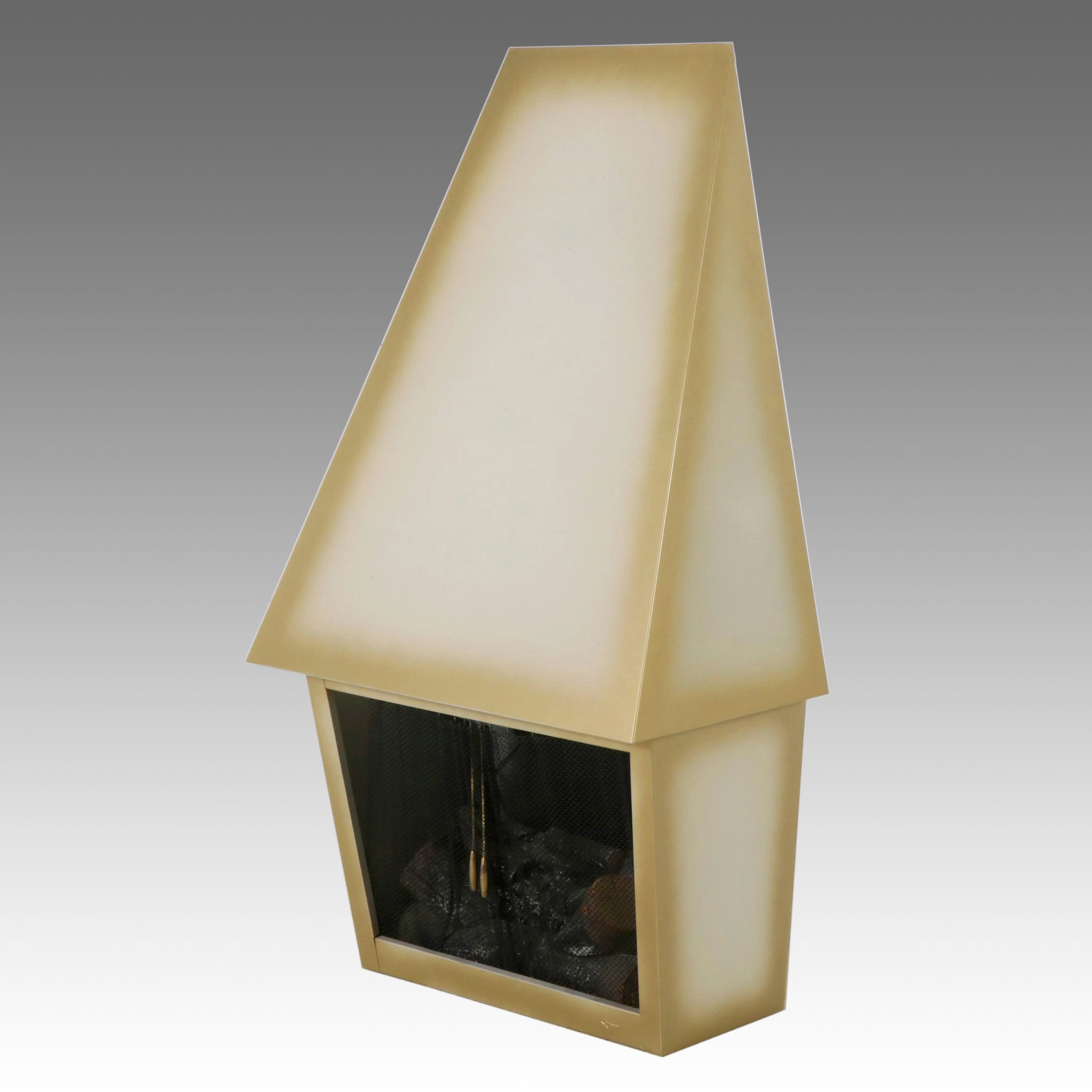 Mid Century Modern Electric Fireplace, Mid to Late 20th Century