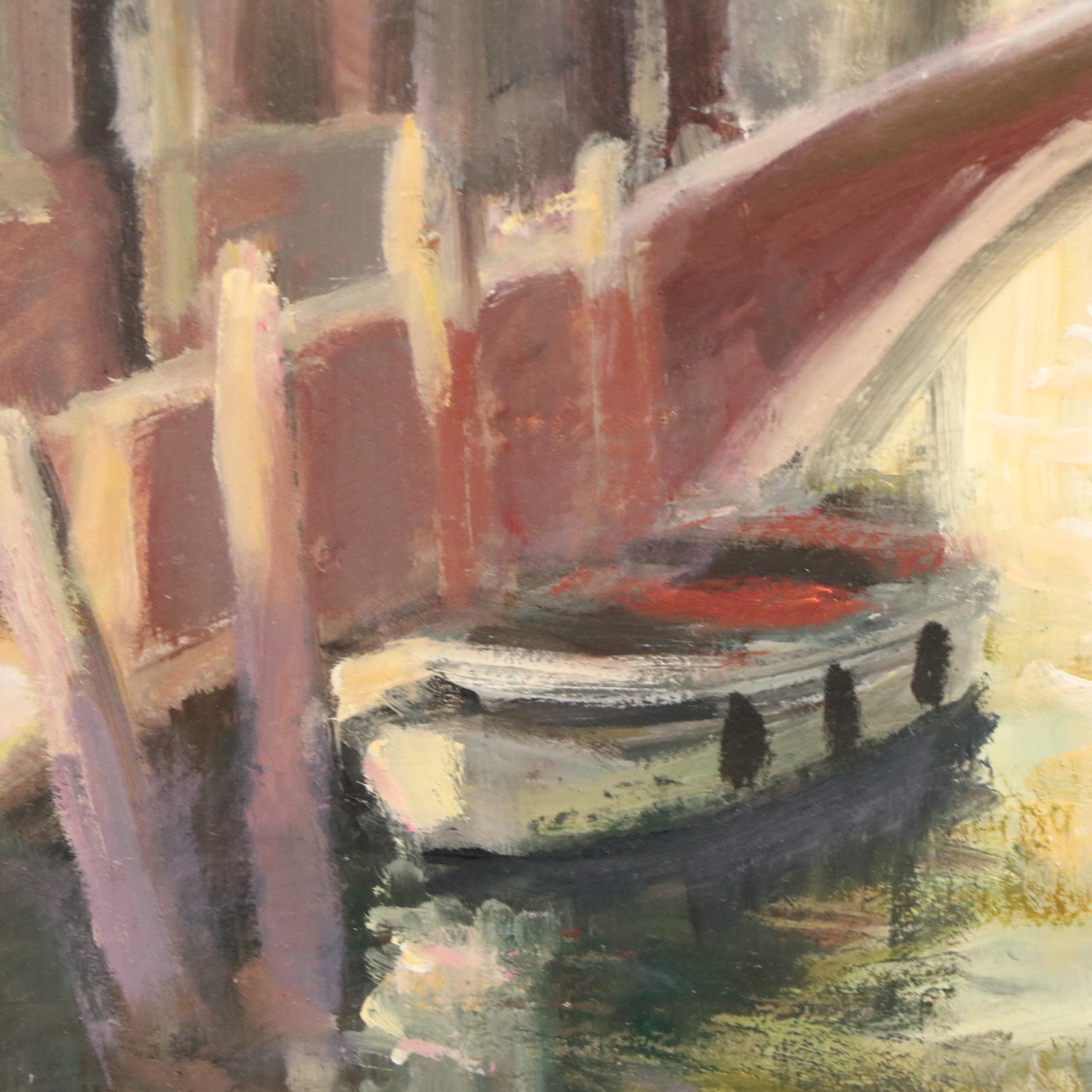 Nino Pippa Oil Painting "Venice - Side Canal"